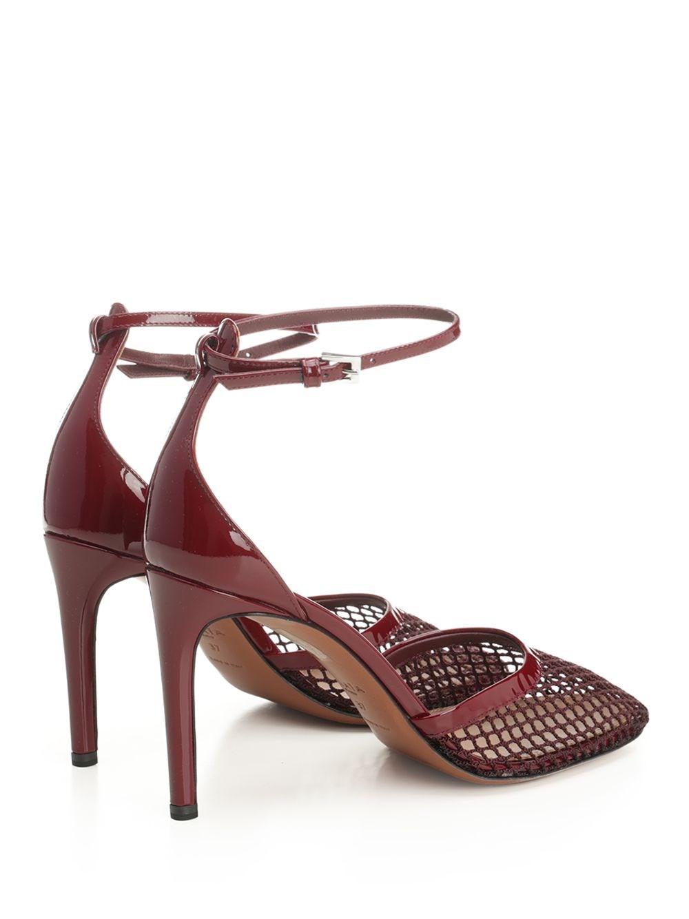パンプス ALAIA HIGH DARK RED MESH PUMPS ALAÏA Black High Heel Mesh Pumps | ALAÏA CH