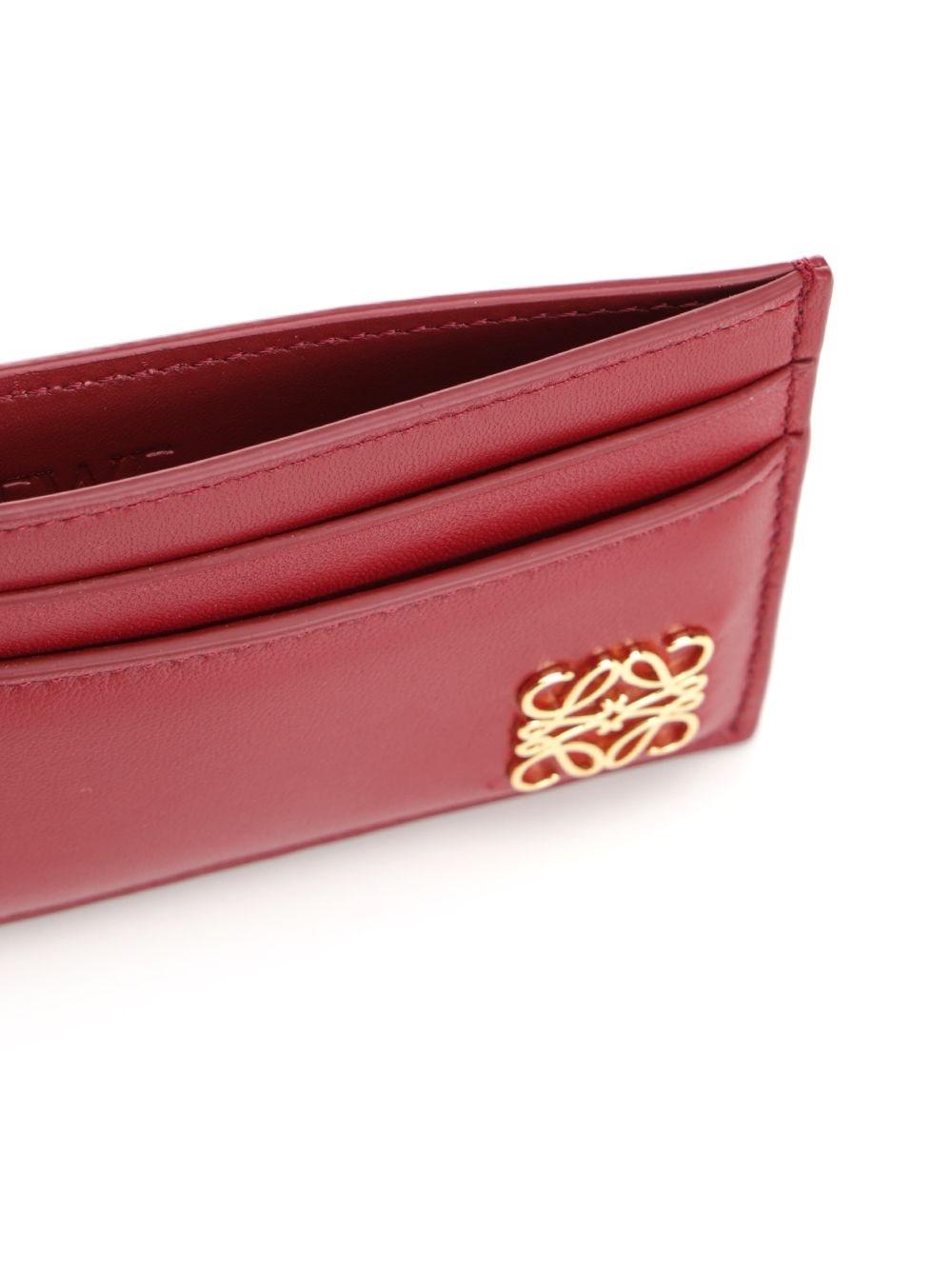 カードケース・名刺入れ LOEWE ANAGRAM PUFFER RED CARD HOLDER Loewe Anagram Puffer Card Holder in Red | Lyst