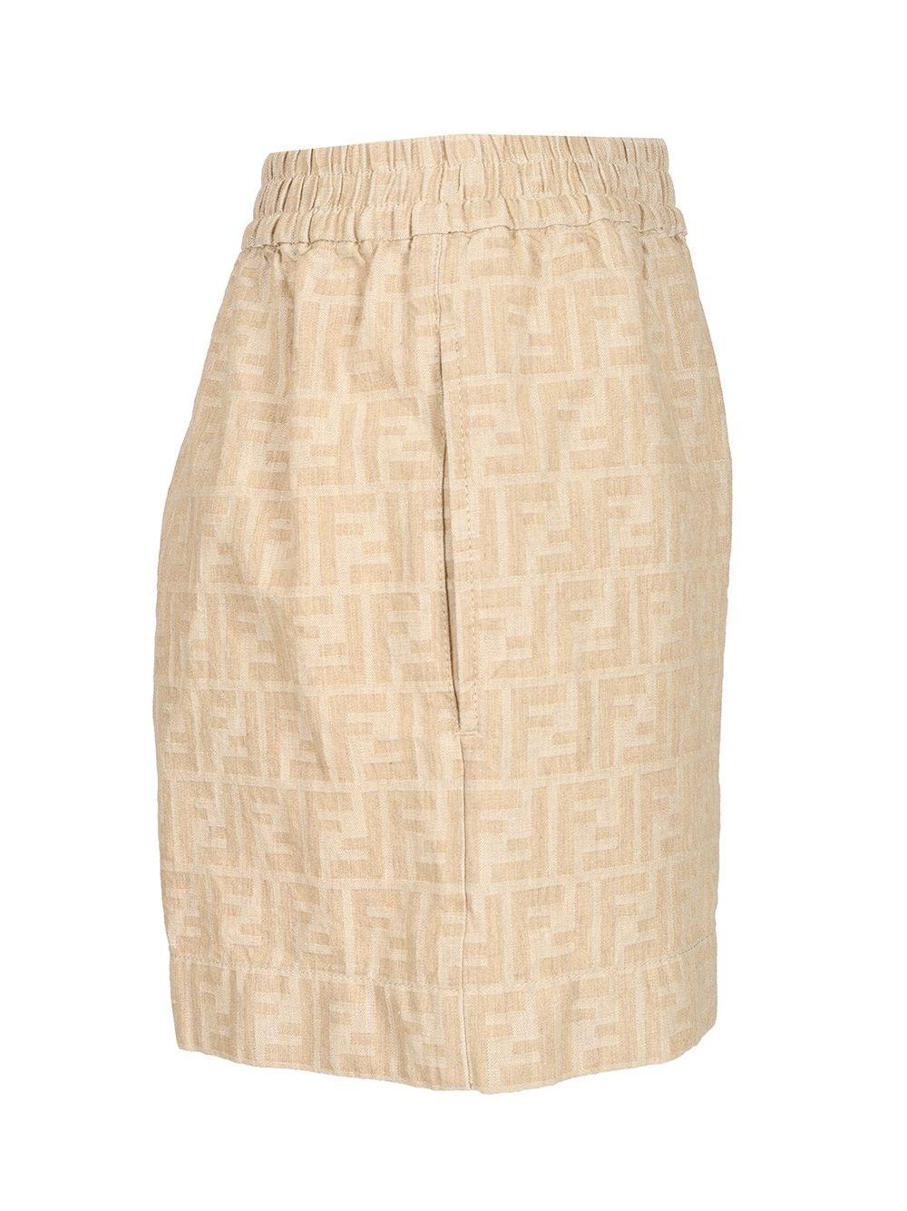パンツ FENDI Women Shorts  Burmudas FR6632AQ3O F1RXG BROWN Shop Women's Designer Brown Pants & Shorts | FENDI US