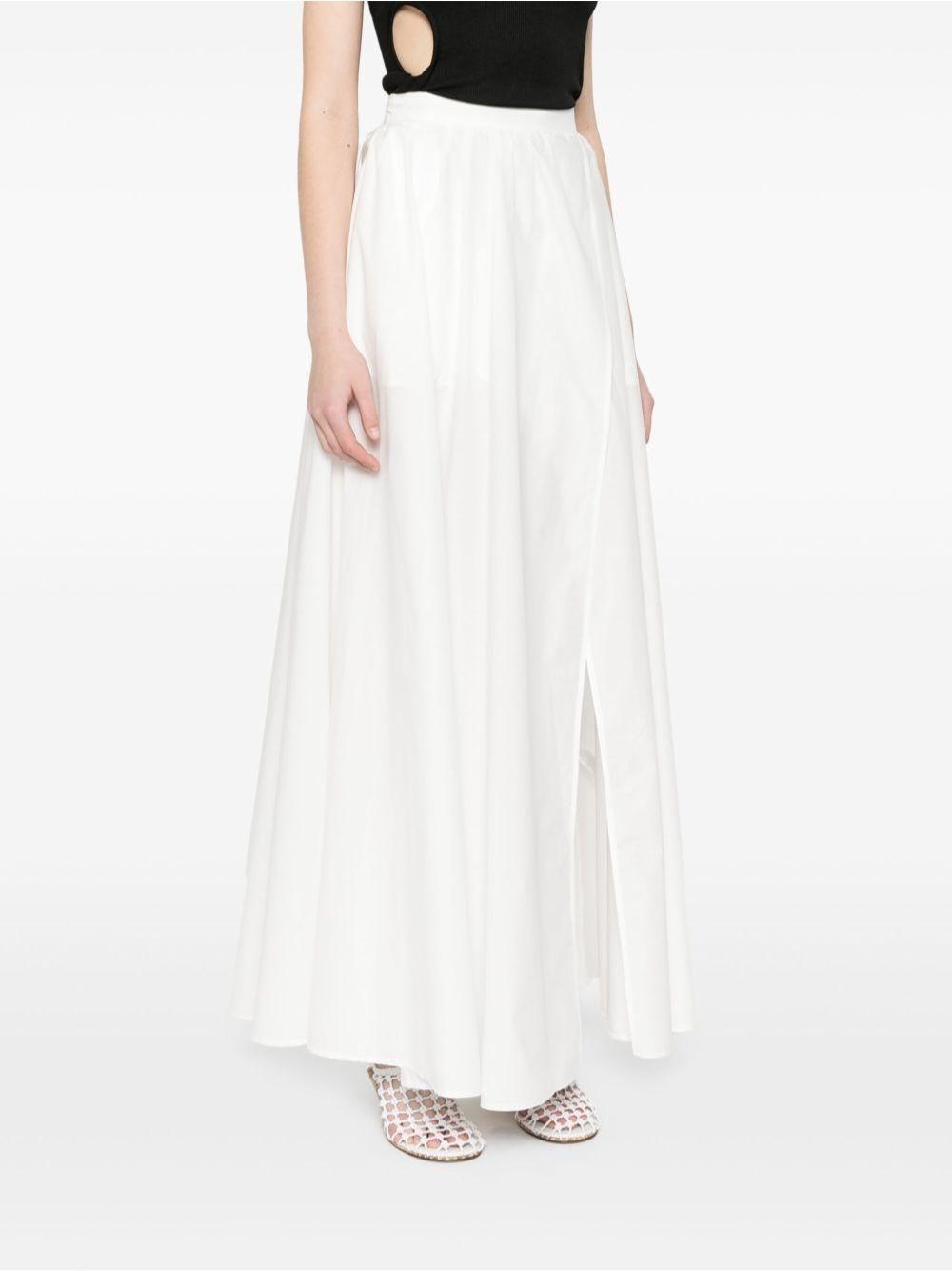 Forte Forte Long Cotton Skirt in White | Lyst