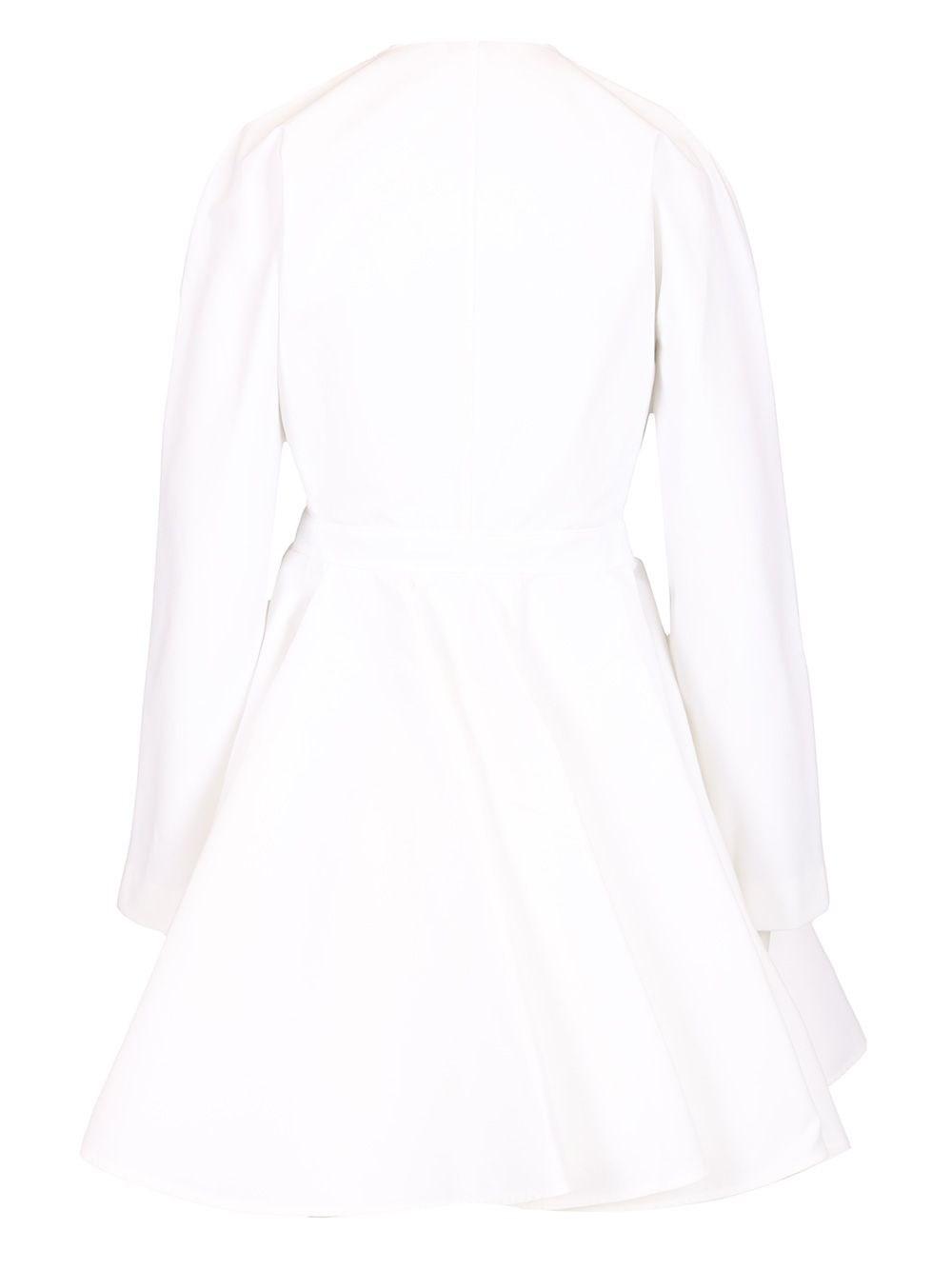 Alaïa Asymmetrical Short Dress in White | Lyst
