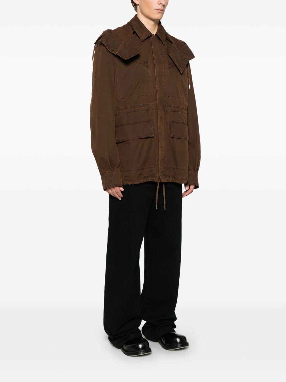 McQueen Cotton Canvas Parka Jackets in Brown for Men | Lyst