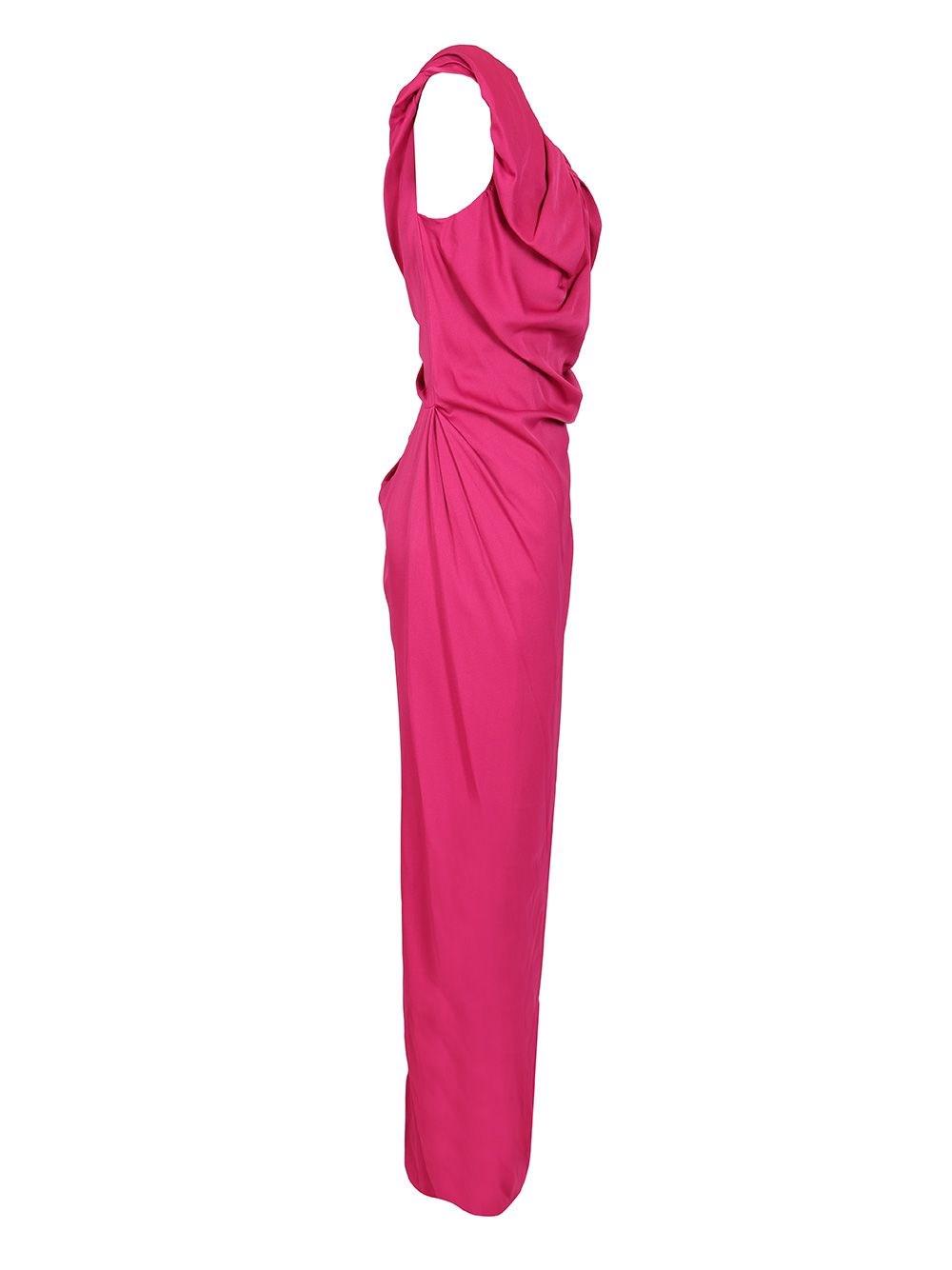ワンピース VIVIENNE WESTWOOD LONG GINNIE AMBER DRESS Long Ginnie Amber Dress in FUCHSIA | Vivienne Westwood®