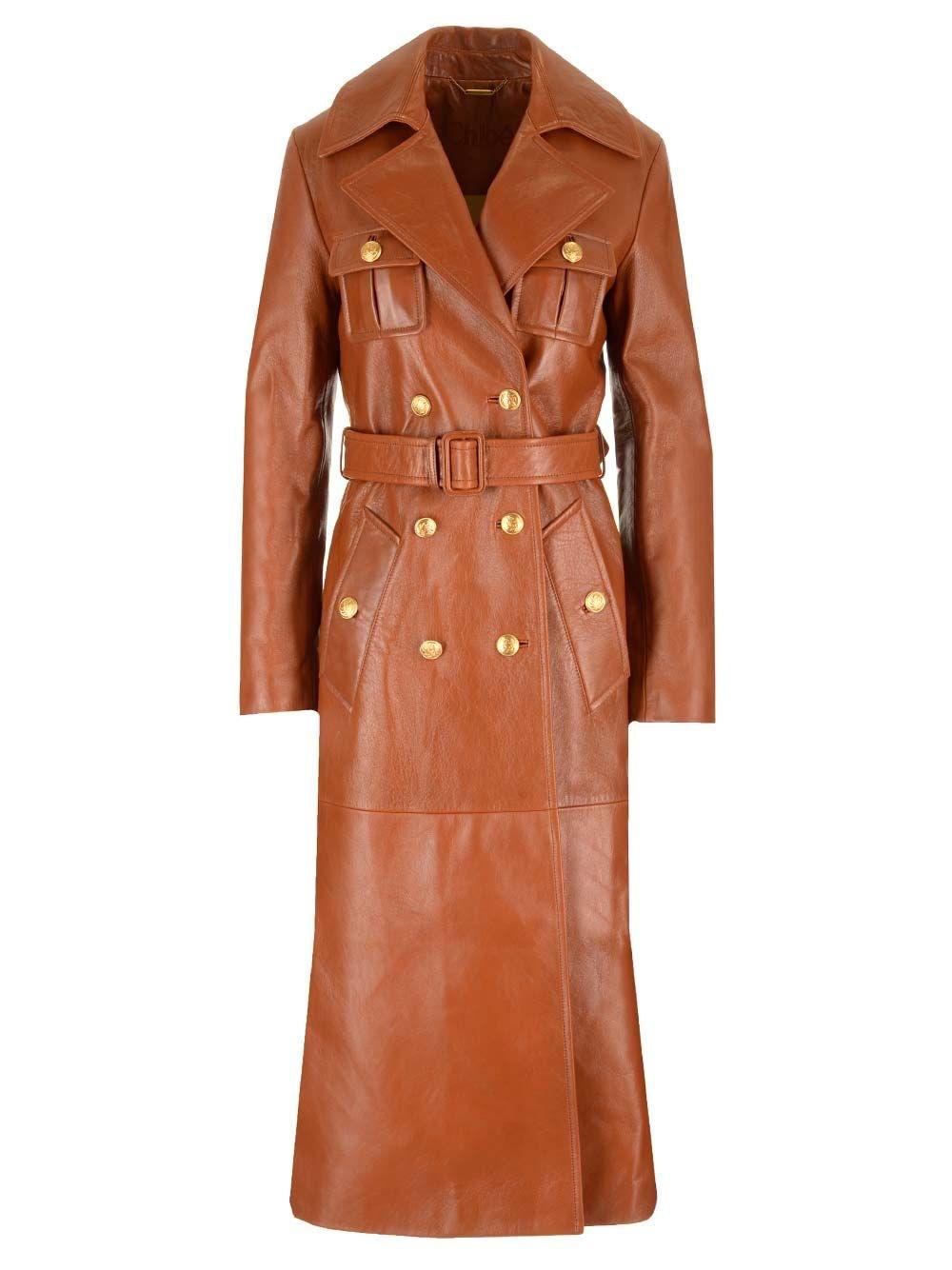 CHLOE Cotton trench coat クロエ トレンチコート ベージュ系 Chloe(クロエ) トレンチコート(レディース) - 海外