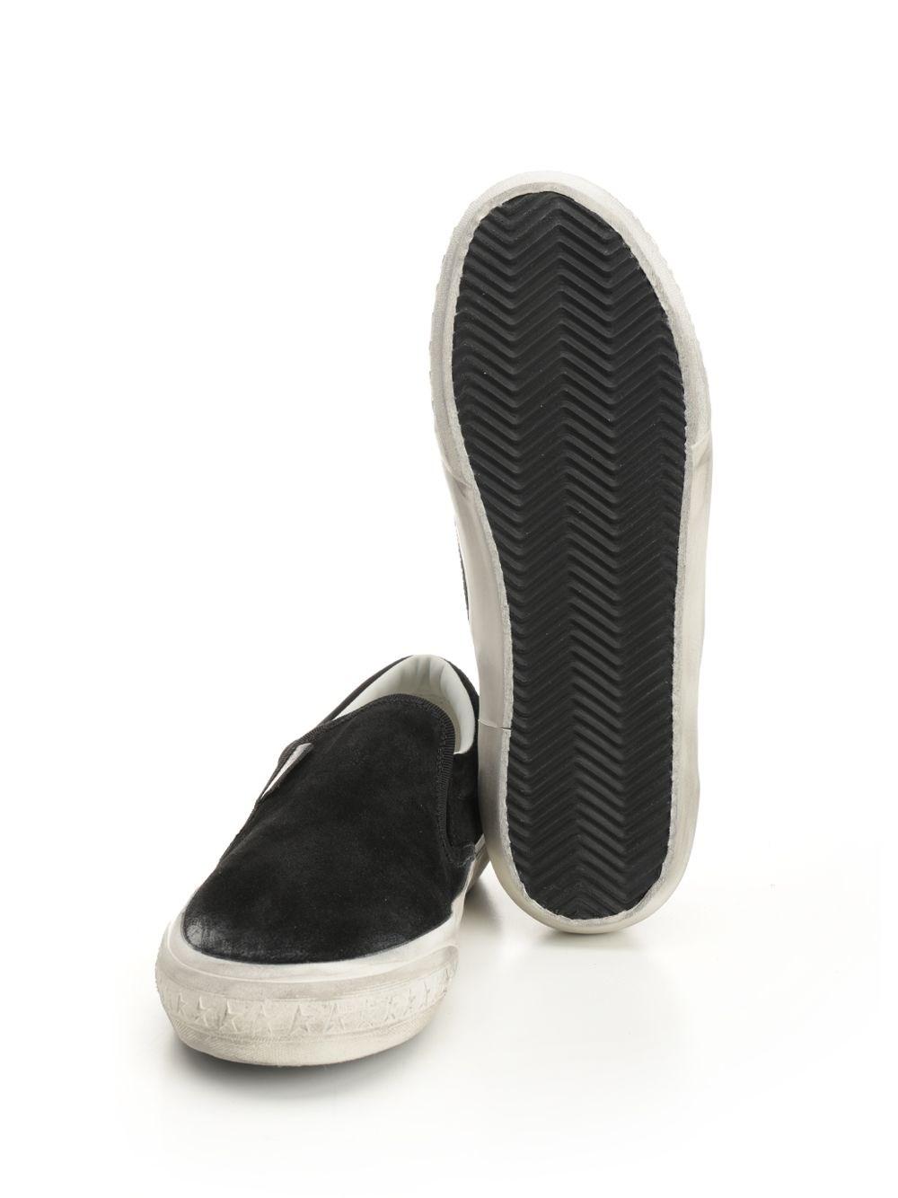 ★Golden ★ VCE Suede Sneakers Black GWF00306F006949901 Men's VCE Penstar in black suede with black leather heel tab