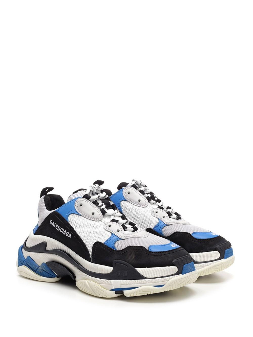 balenciaga mens blue sneakers