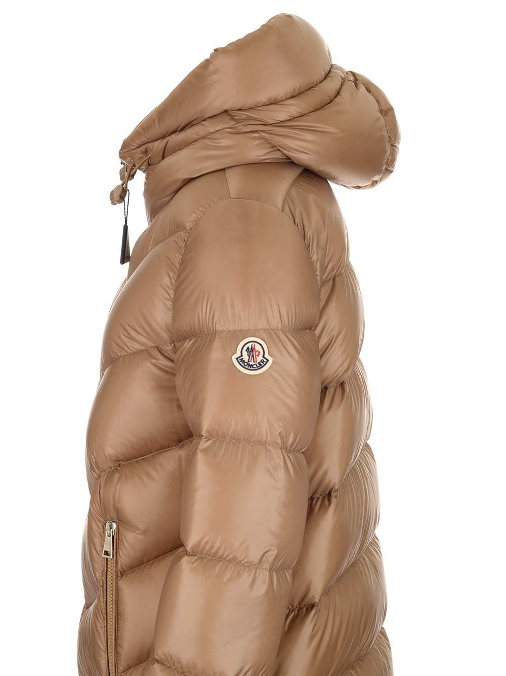 Moncler "cambales" Down Jacket in Natural | Lyst