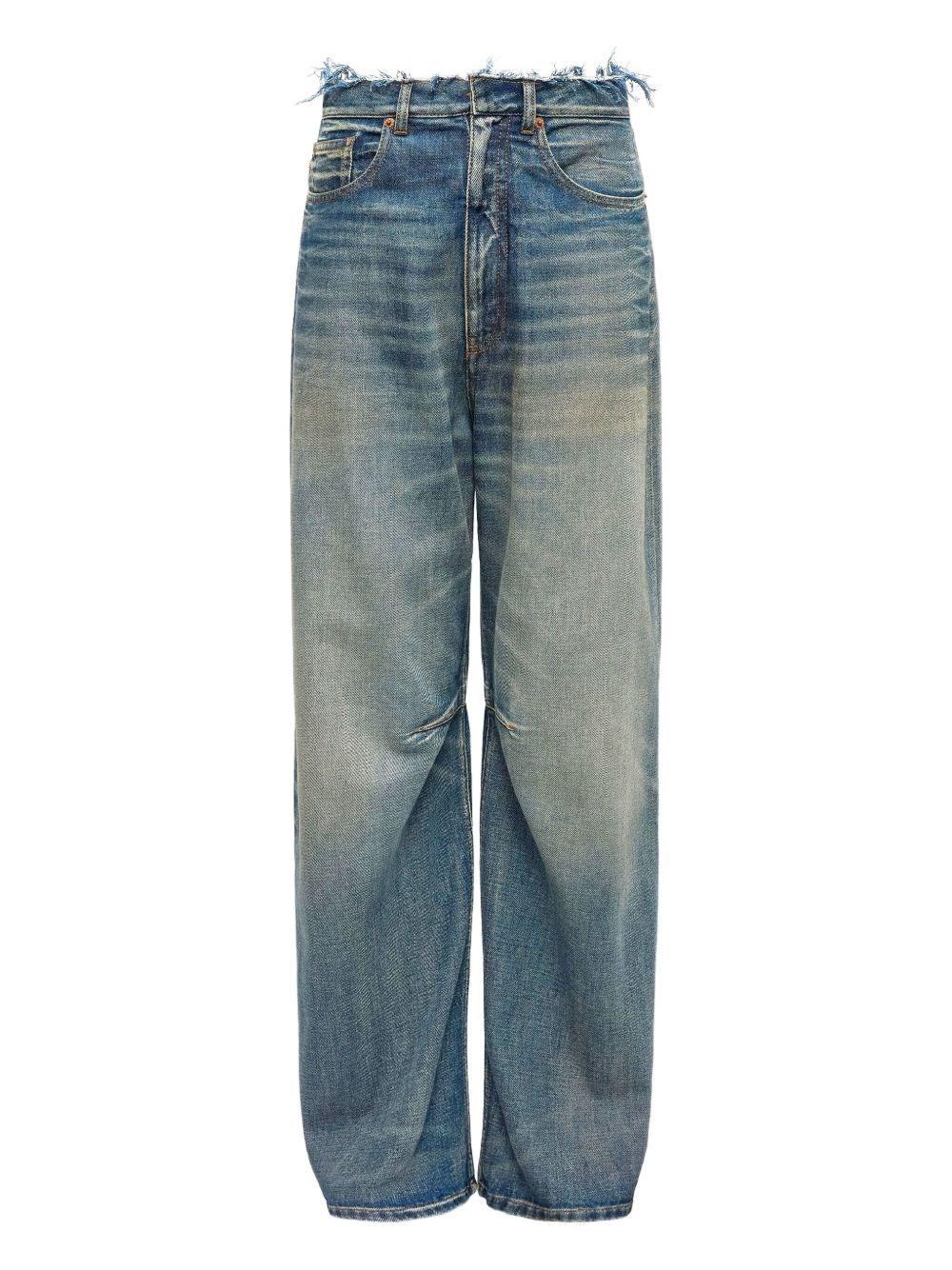 MM6 ダメージハイライズワイドジーンズ MM6 Maison Margiela ダメージ ハイライズ ワイドジーンズ