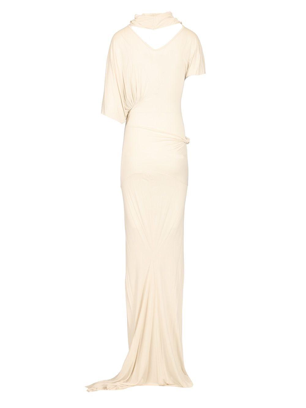 ワンピース Rick Owens Lilith Long Gown Lilith sheer organza jersey gown in black - Rick Owens