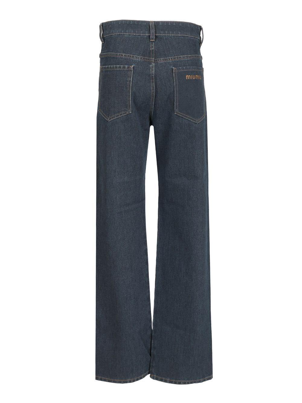 MIU MIU FLOCK JEANS デニム Denim Flock jeans MIU MIU - Nugnes1920