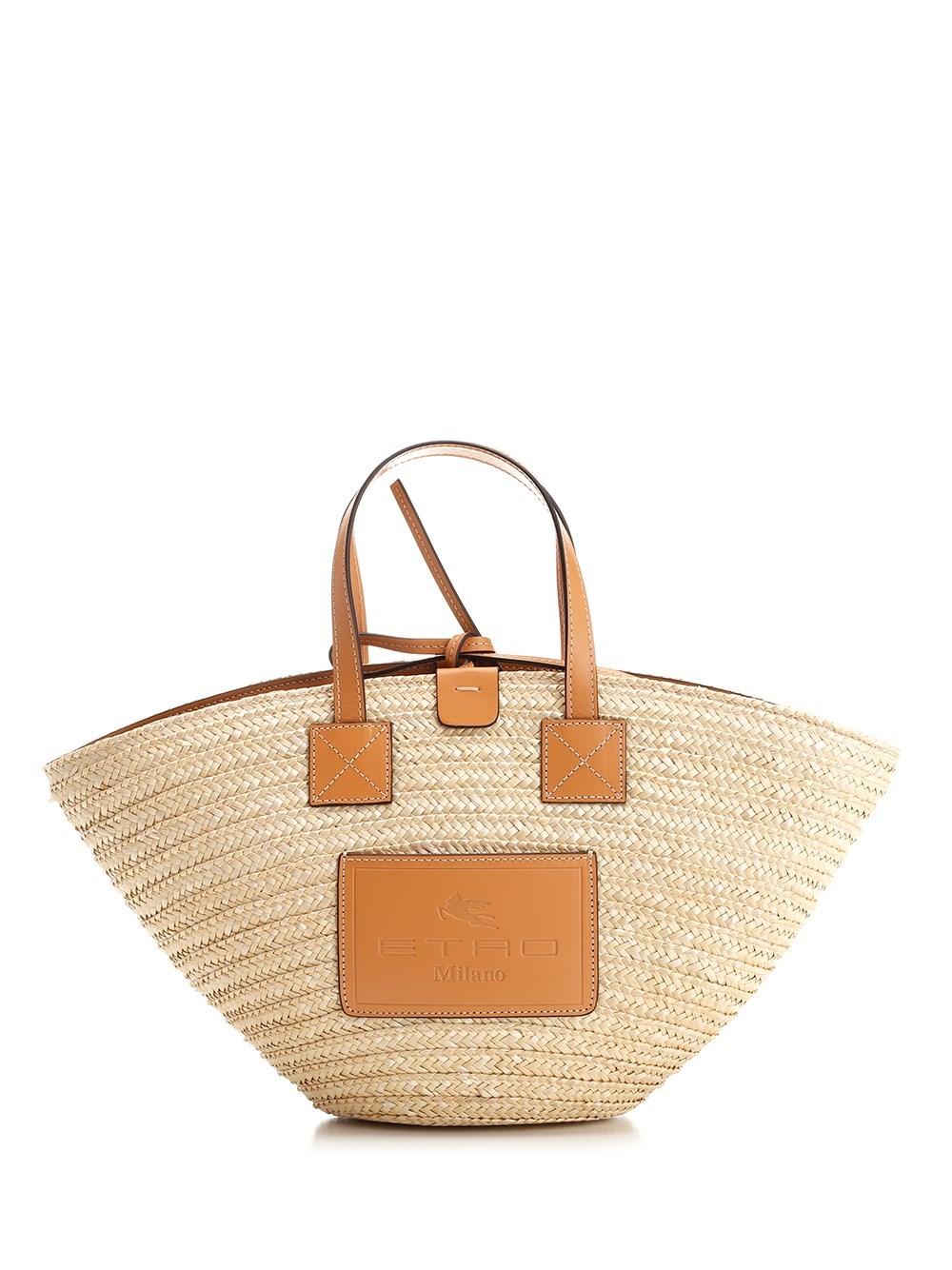 Etro Natural Straw Tote Bag Lyst