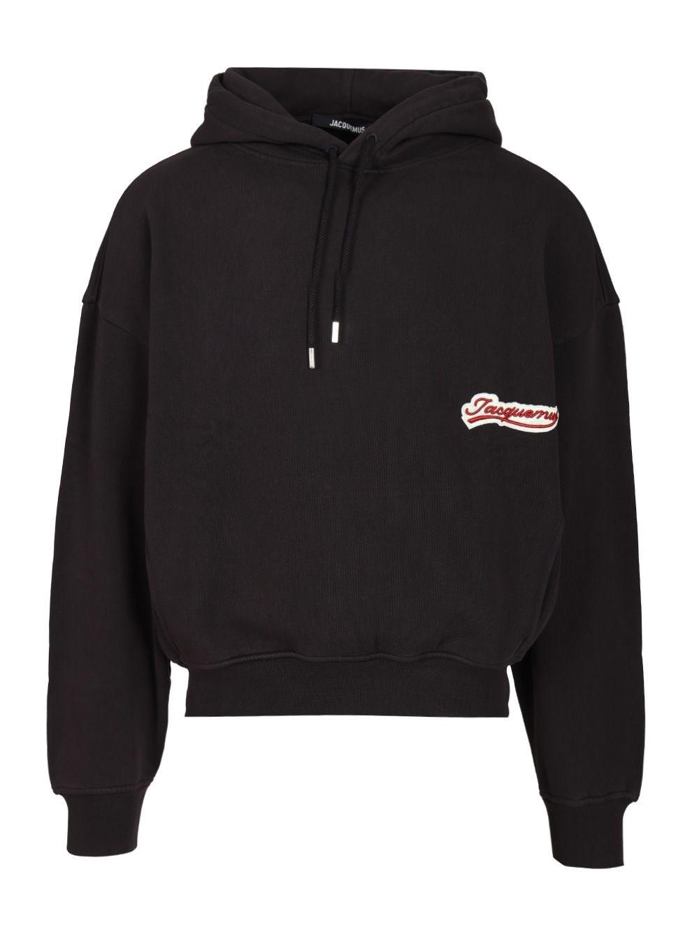 パーカー・フーディ Jacquemus Relaxed Fit Black Hoodie With Drawstring JACQUEMUS - Typo hoodie with logo for men – NEW TAKE FIVE