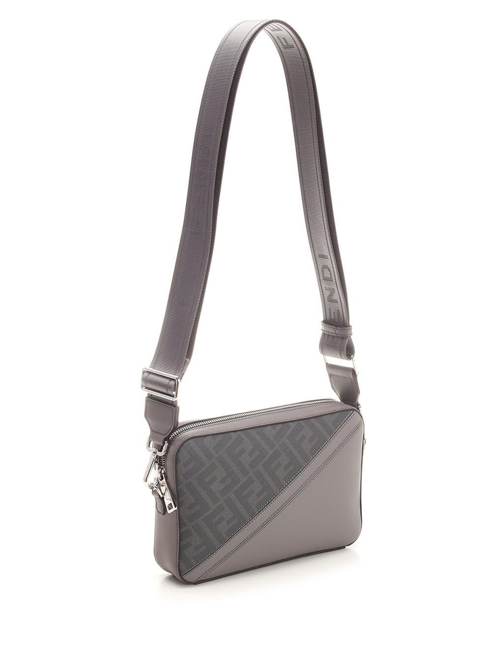 Fendi Diagonal Camera Case in Gray for Men Lyst
