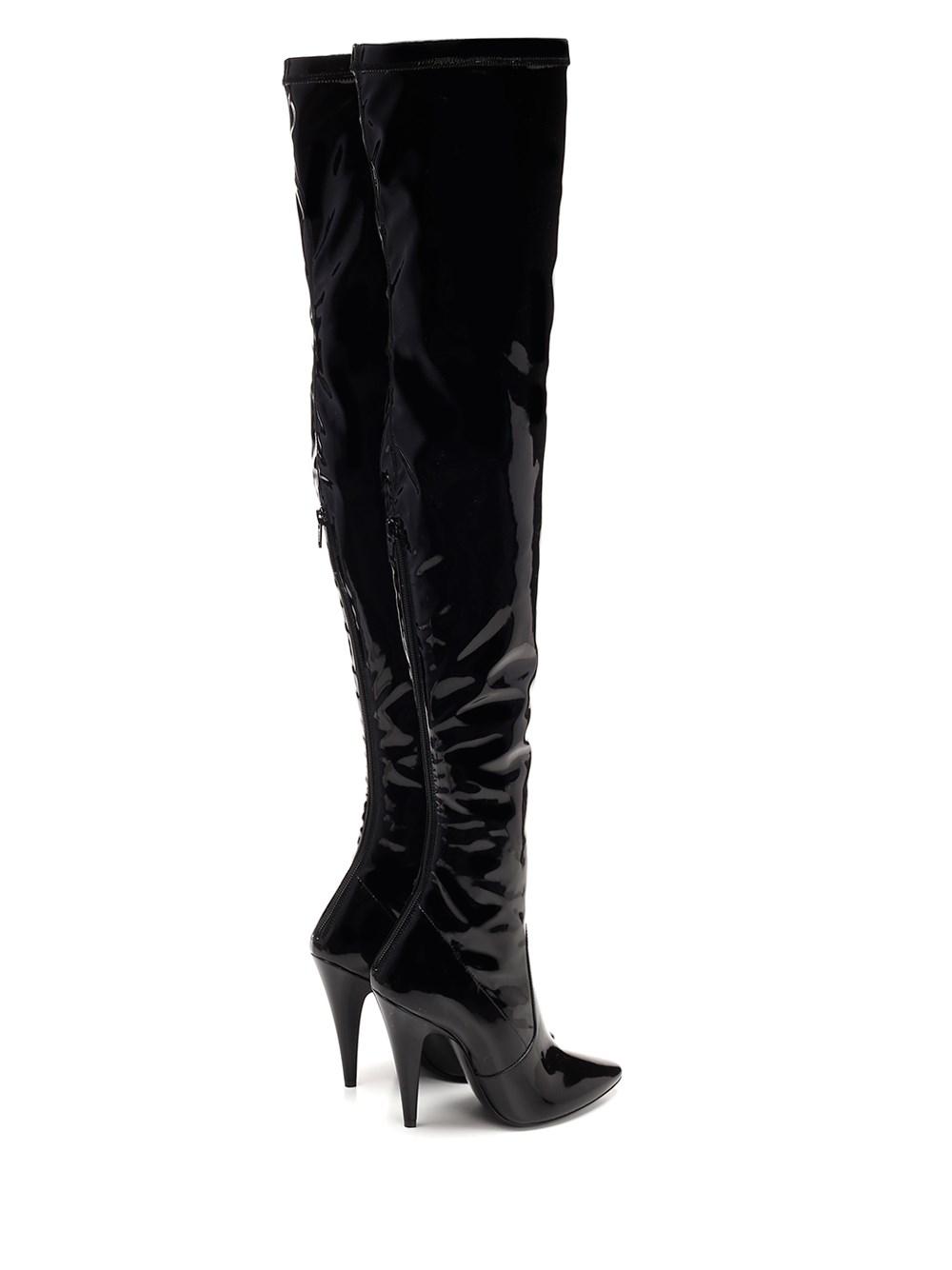 saint laurent aylah over the knee boots