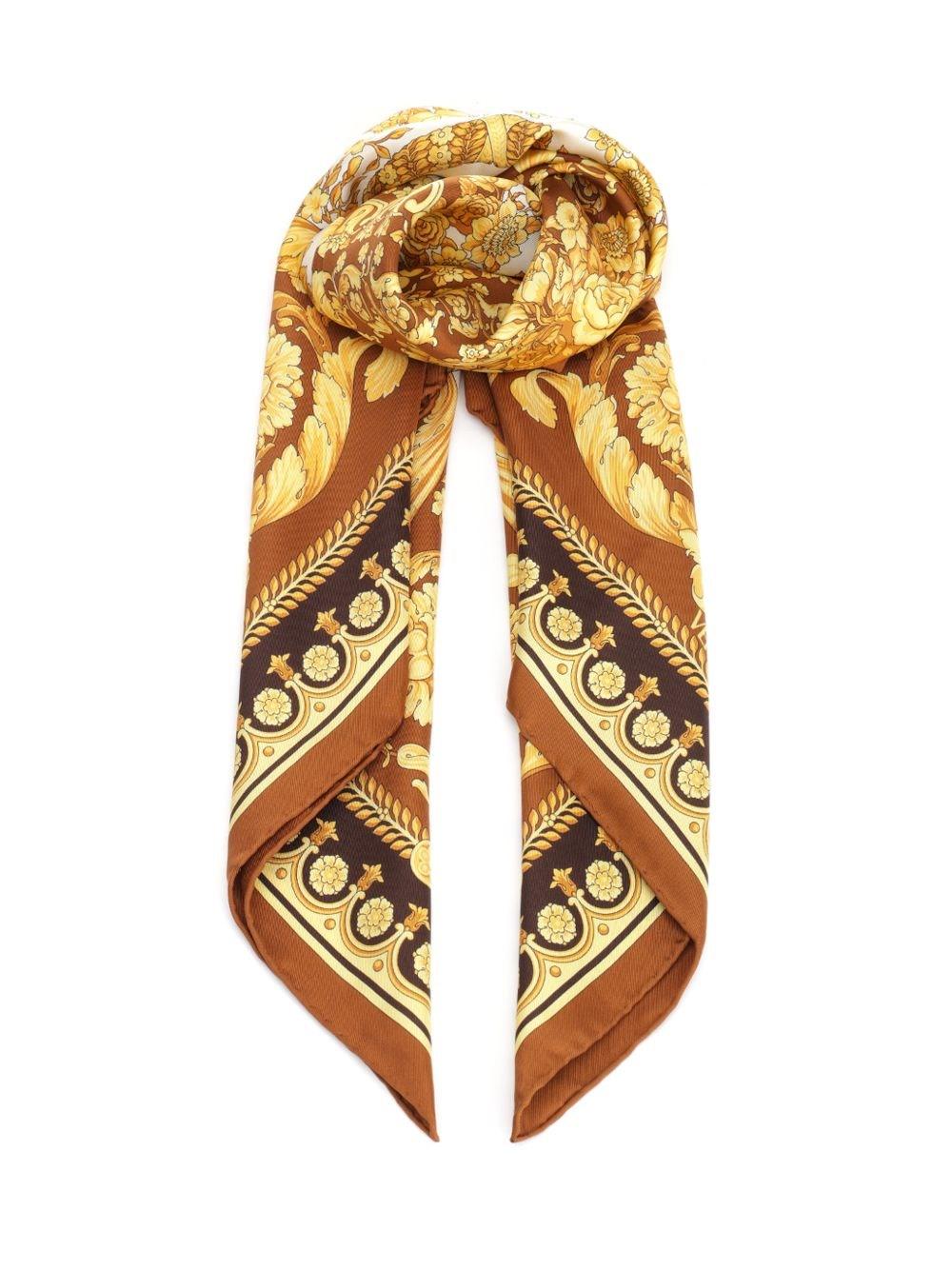 スカーフ VERSACE SCARF (10015991A06728 5P740) Versace Jeans COUTURE Foulard con stampa V-emblem Garden