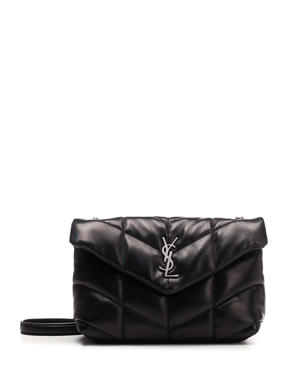 Saint Laurent Toy Size "loulou Puffer" Shoulder Bag in Black Lyst