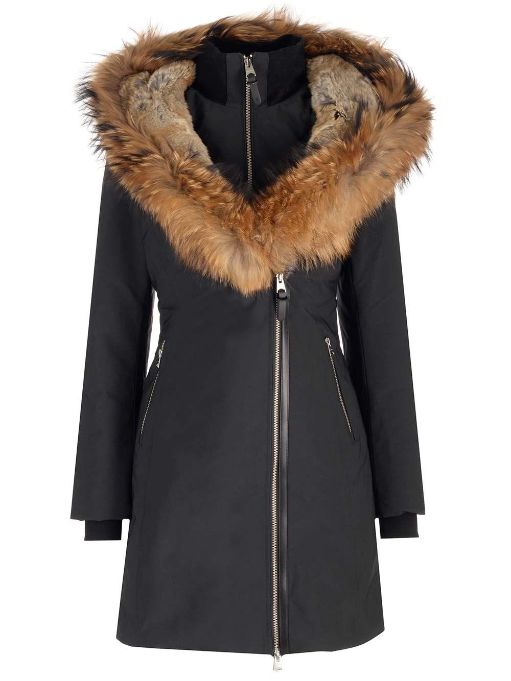 Mackage Trish Down Coat With Fur in Black Lyst