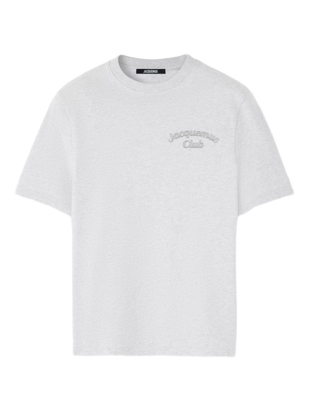★JACQUEMUS★ Le Bachi Short Sleeve T-Shirt White 211JS00121 JACQUEMUS L'ENFANT La Chemise short-sleeve Shirt | White