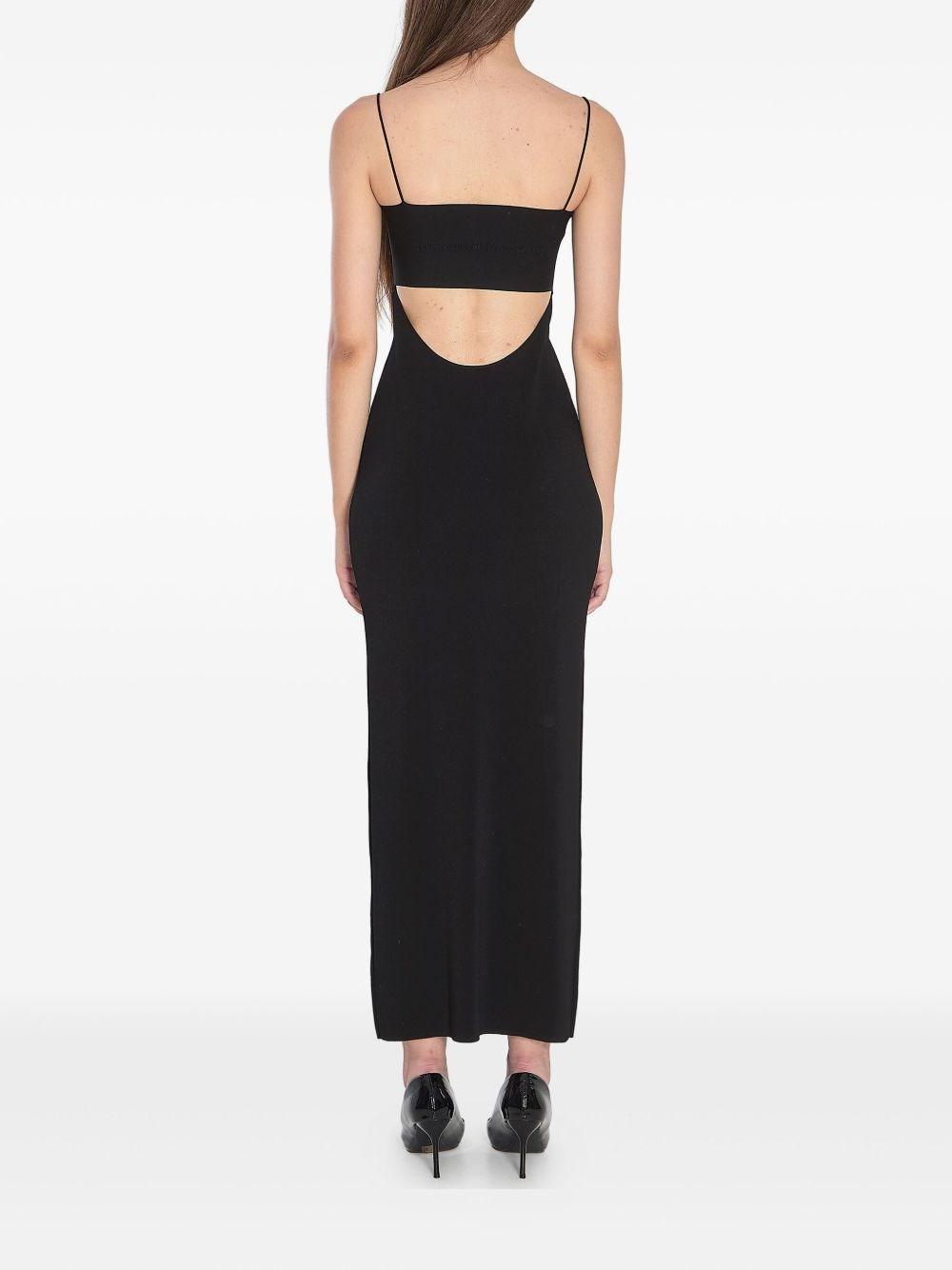 ワンピース ALEXANDER WANG BLACK STRETCH VISCOSE BLEND DRESS Alexander Wang Stretch Viscose Blend Dress With Gold-tone