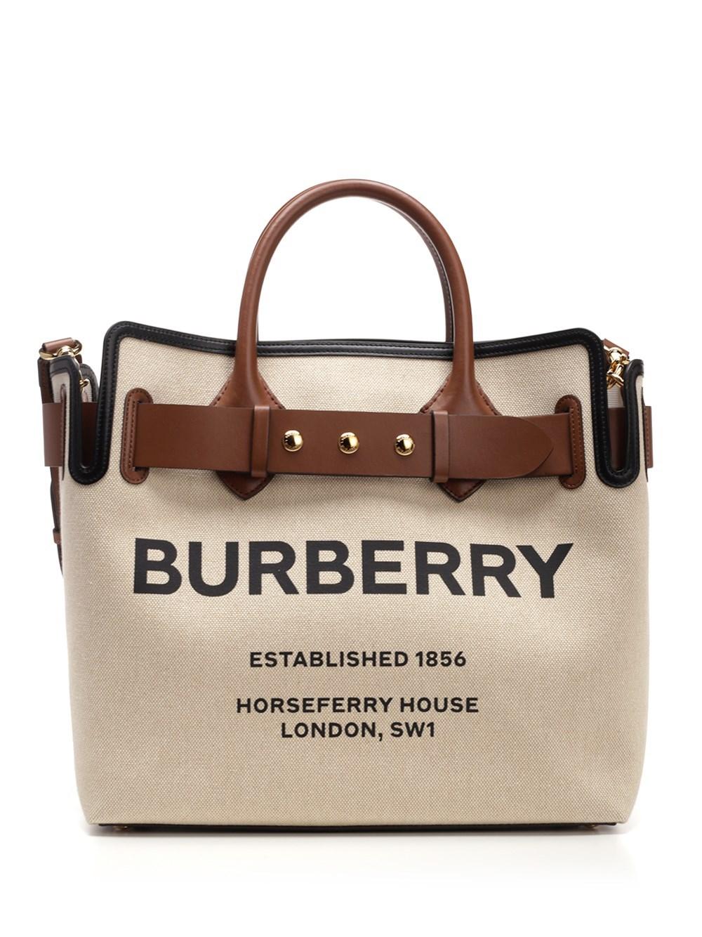 Burberry Medium Cotton Canvas Belt Bag in Beige (Natural) Lyst