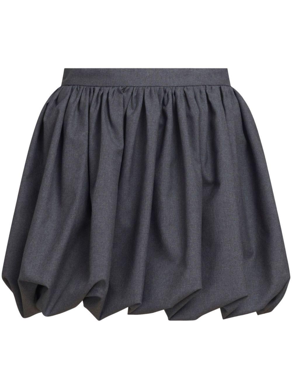 ミニスカート Marni Balloon Skirt Marni: Gray Wool Balloon Miniskirt | SSENSE