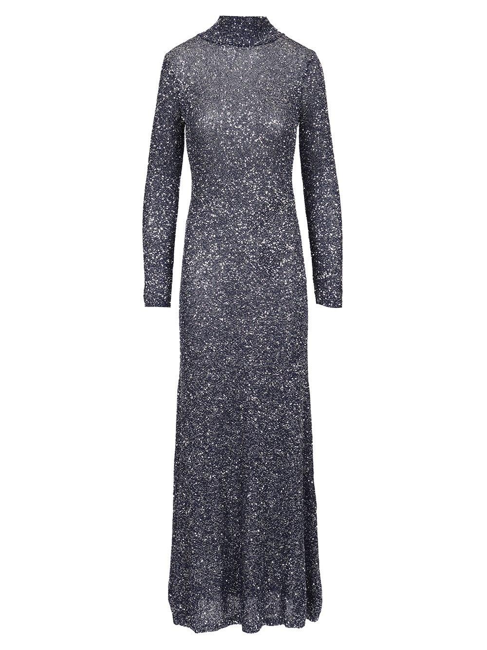 balenciaga-Blu-Sequins-Maxi-