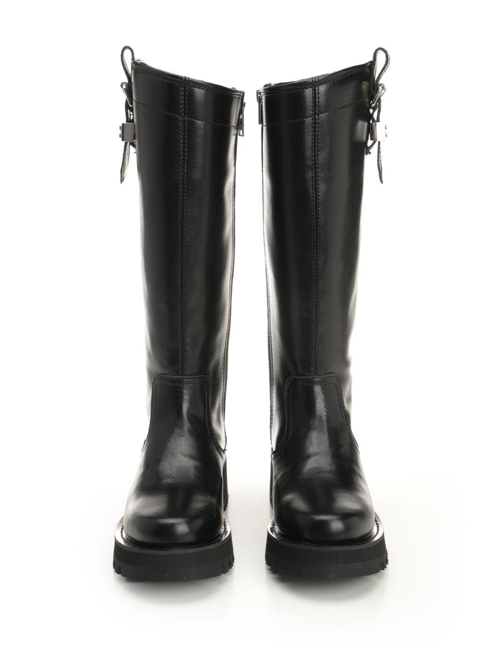 【関税込み】Studs Boots - Ganni - Synthetic - Black Ganni Knee-high boots for Women | Online Sale up to 56% off