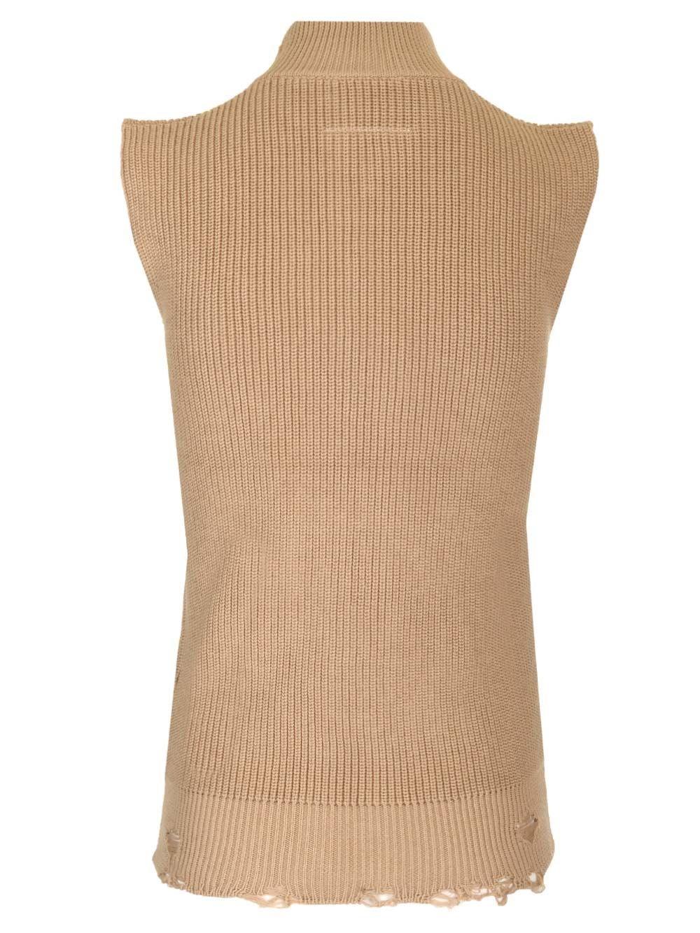 【送料&関税込】MM6 Maison Margiela Destroyed Vest MM6 MAISON MARGIELA | Distressed Square Knit Vest | Men