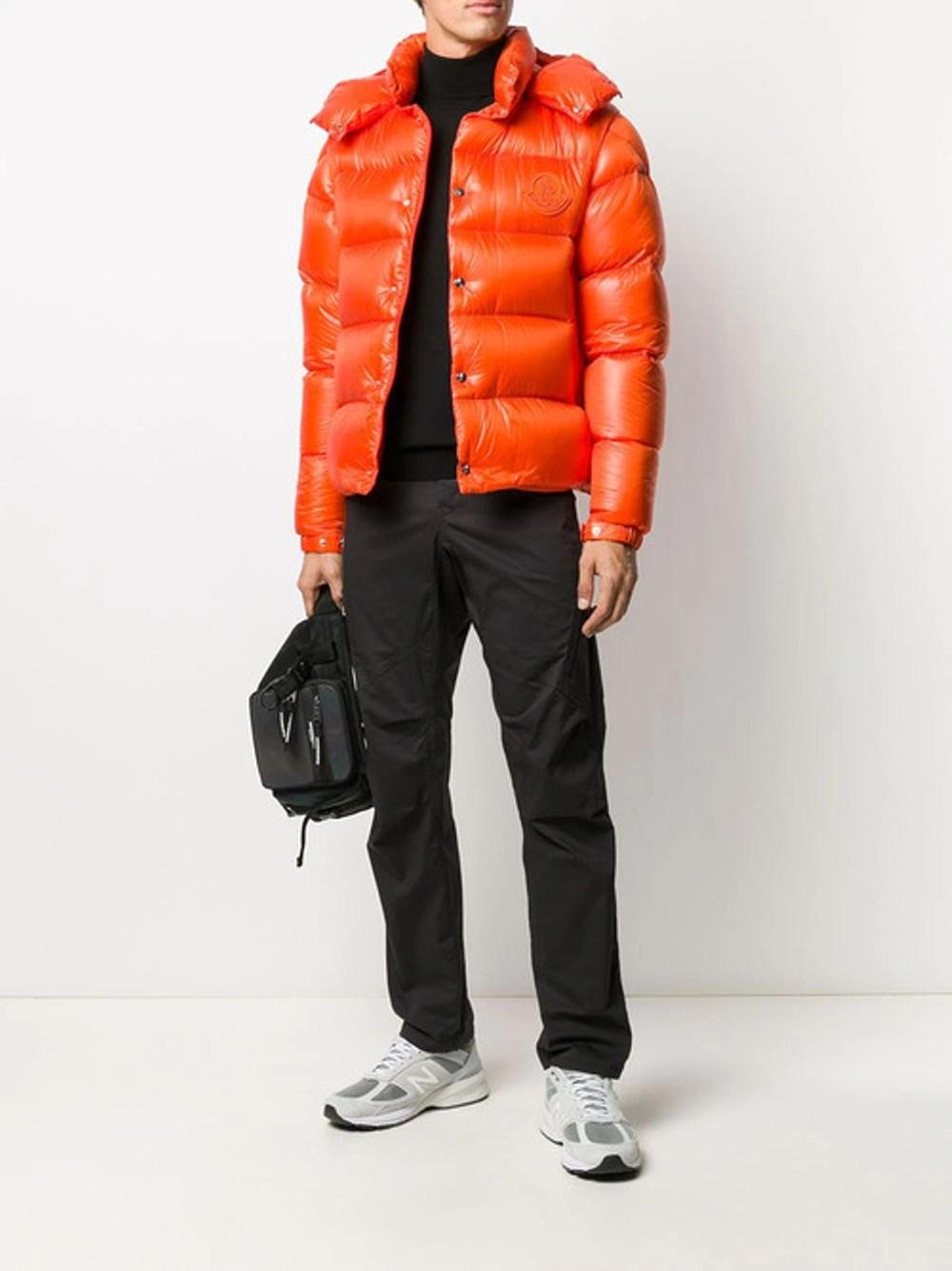 Moncler Tarnos Down Jacket in Orange (Red) for Men | Lyst