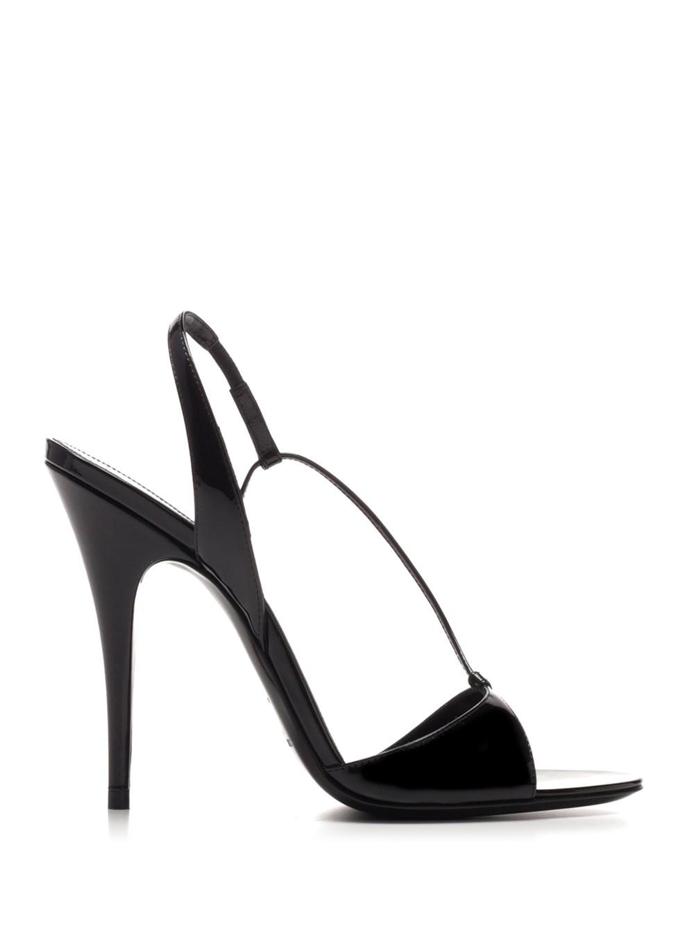 saint laurent anouk patent slingback sandals