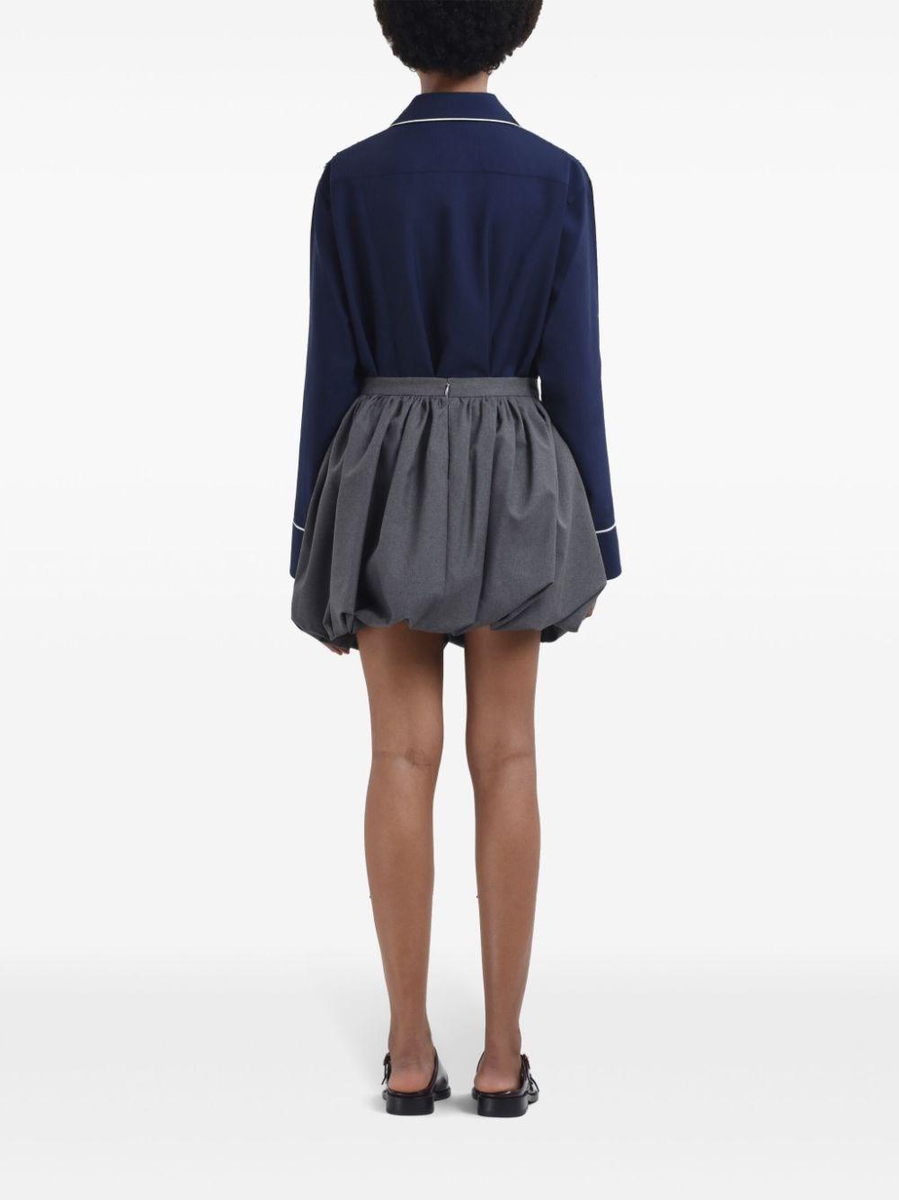 ミニスカート Marni Balloon Skirt グレー ウール製バルーンミニスカート | Marni
