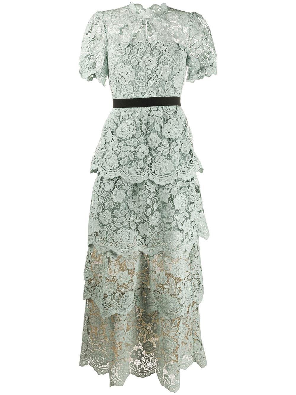 Self portrait floral shop lace maxi dress