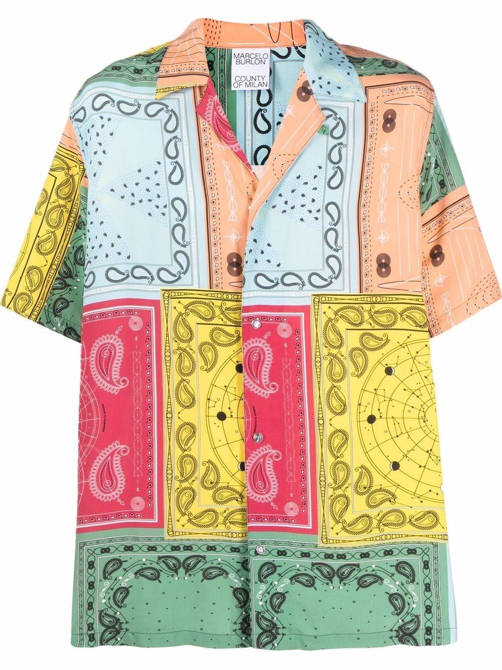 Multicolor bandana shirt Clearance