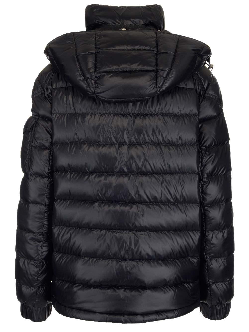 Moncler Black "dalles" Short Down Jacket | Lyst