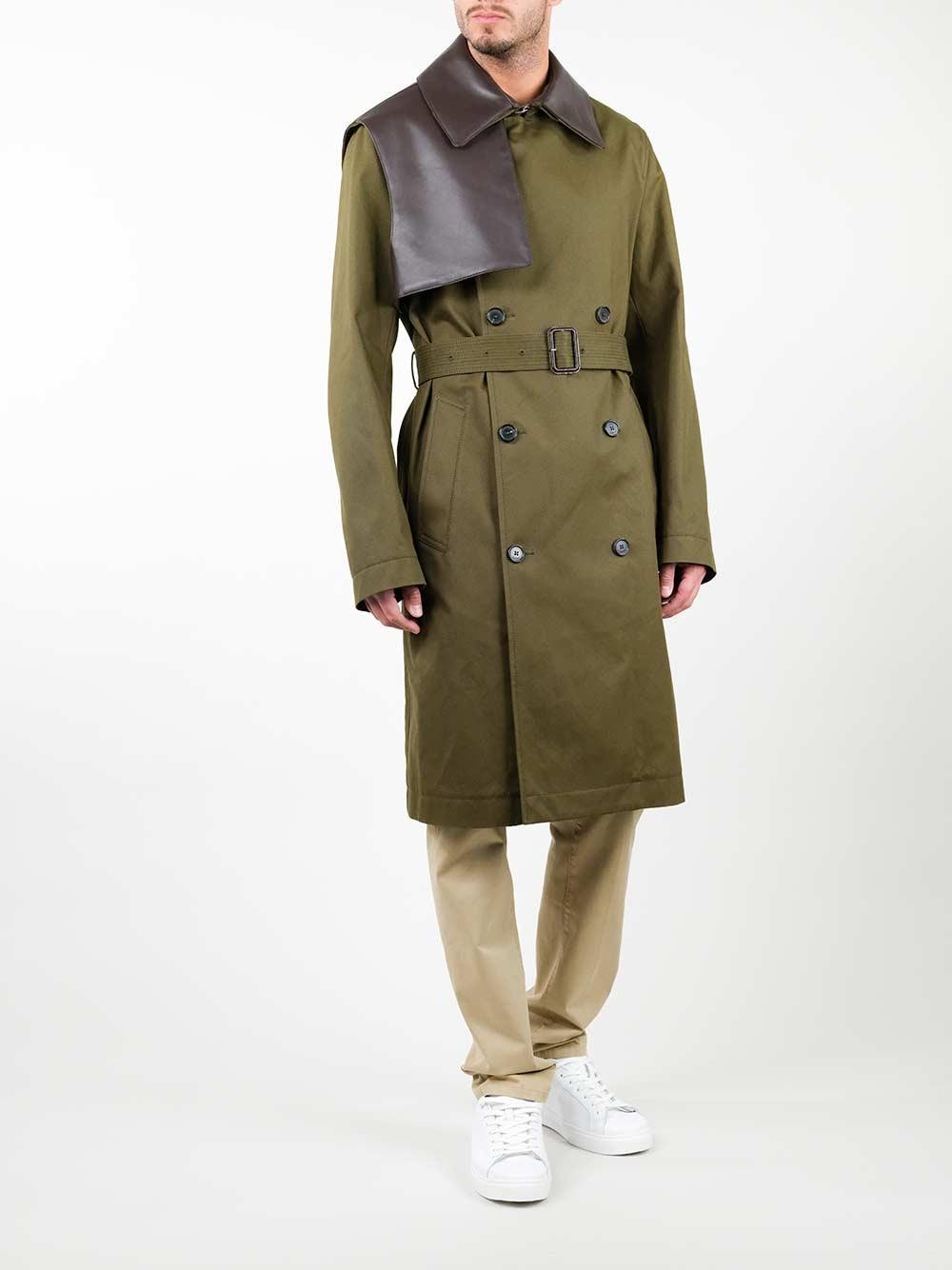 Loewe Cotton Military Green Double-breasted Trench Coat for Men - Save 48%  - Lyst