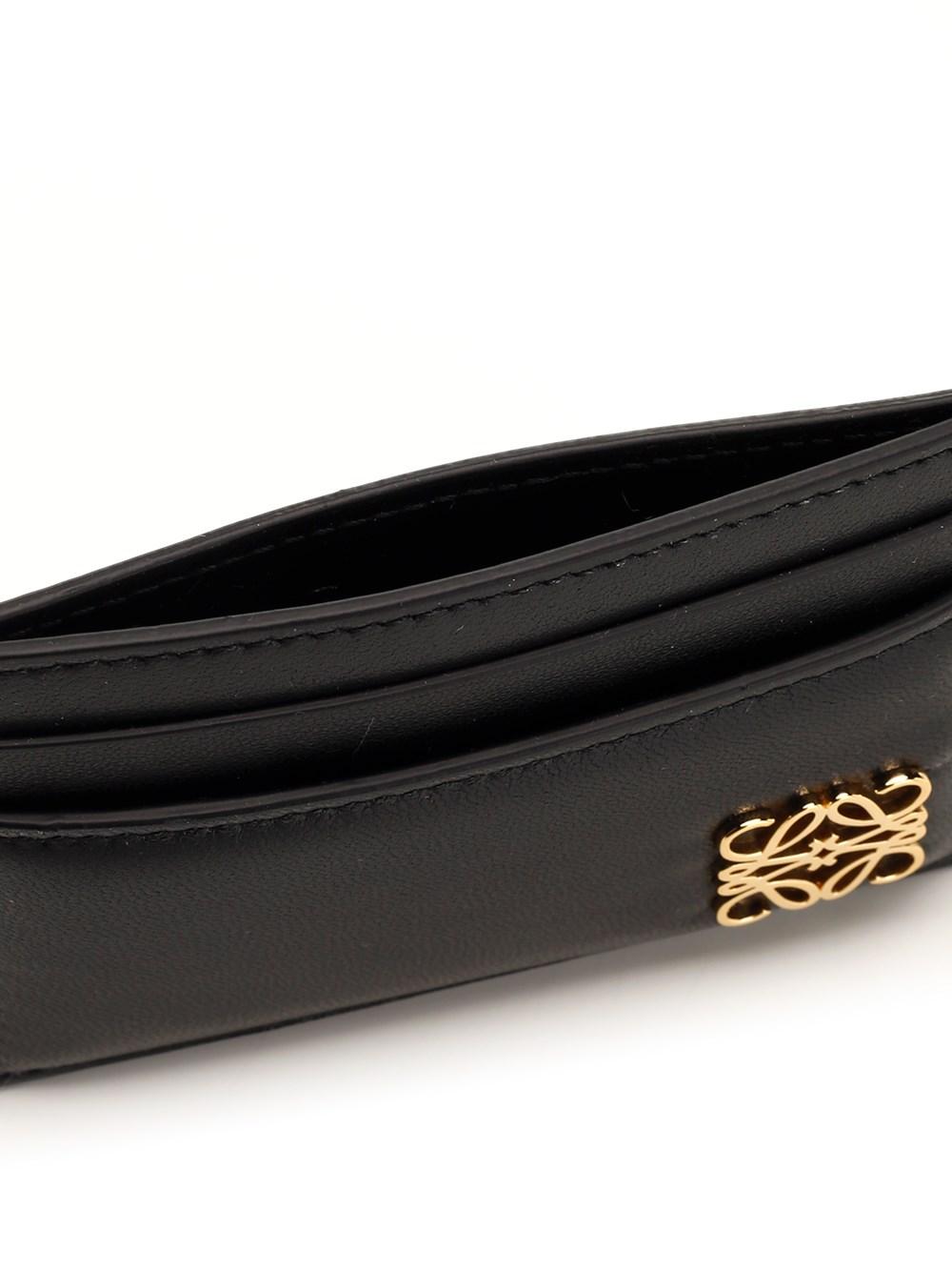 Loewe Anagram Puffer Card Holder in Black | Lyst