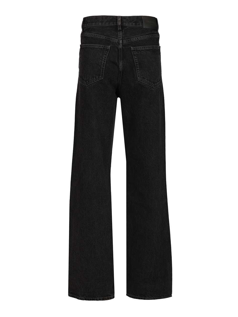 デニム・ジーパン SAINT LAURENT Woman Jeans Black 824083Y06CA 1319 carrot-fit jeans in used paris black denim | Saint Laurent