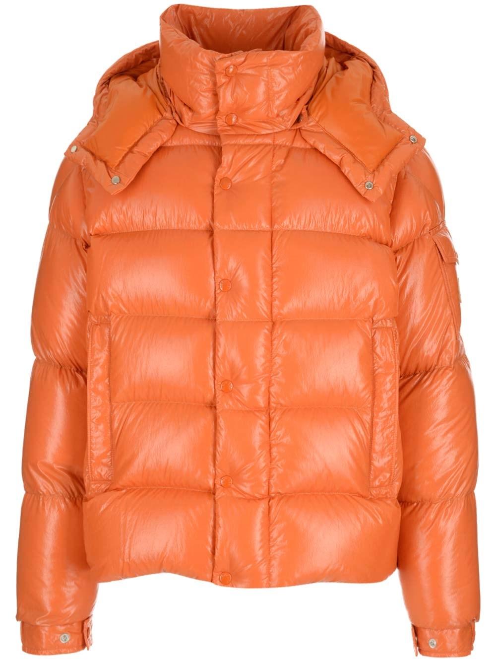 Moncler Short Down Jacket Maya 70 in Orange for Men Lyst Canada