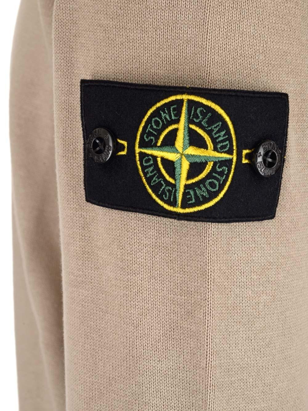 Stone Island Beige Sweater With Zip in Natural for Men | Lyst