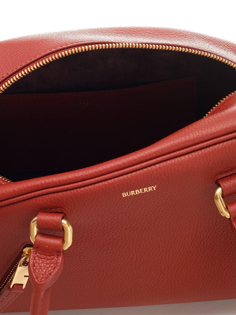 Burberry Shield Twin Bowling Bag in Red | Lyst