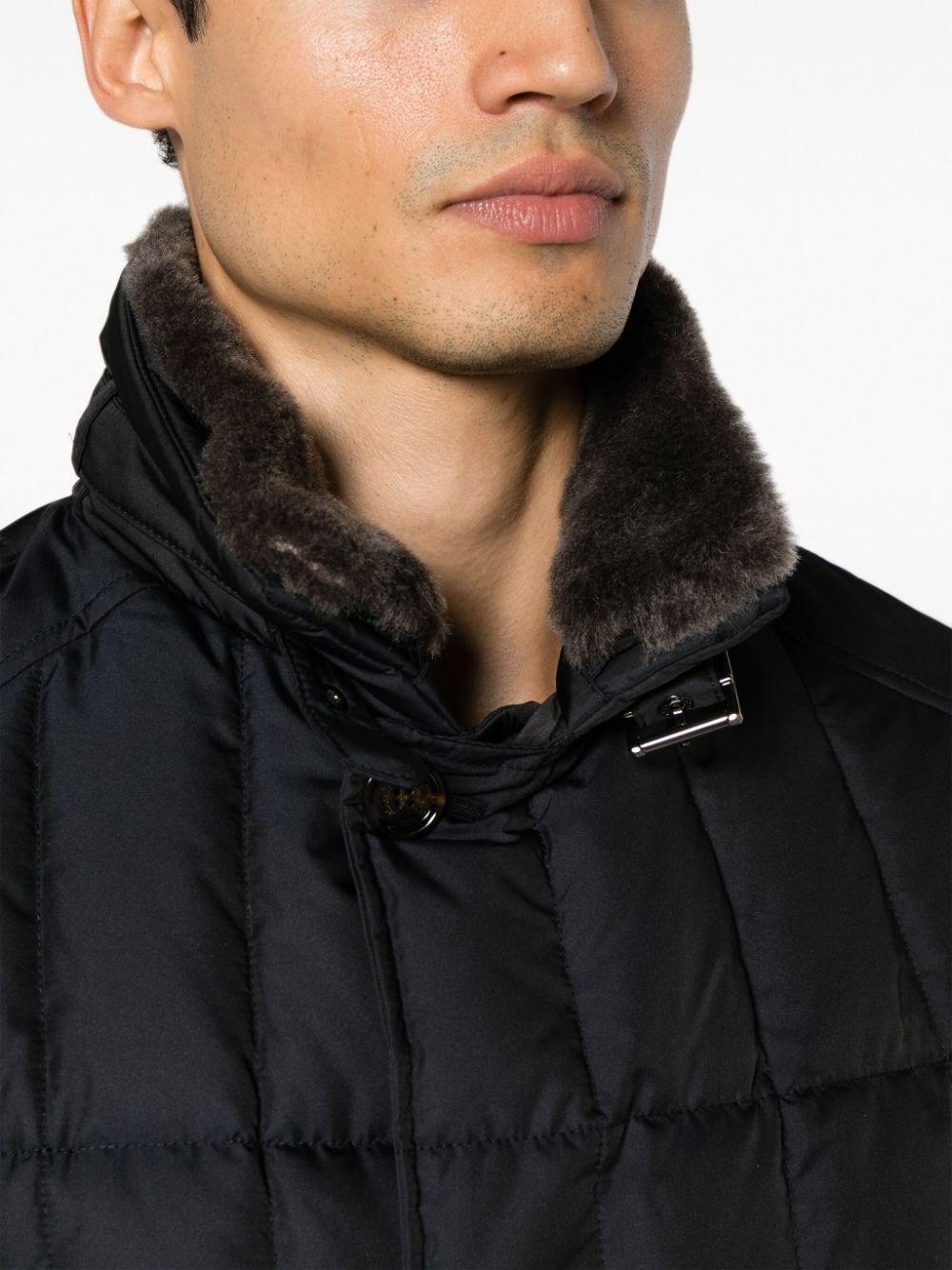 Moorer Morris double-breasted coat - U0211 MARMOTTA