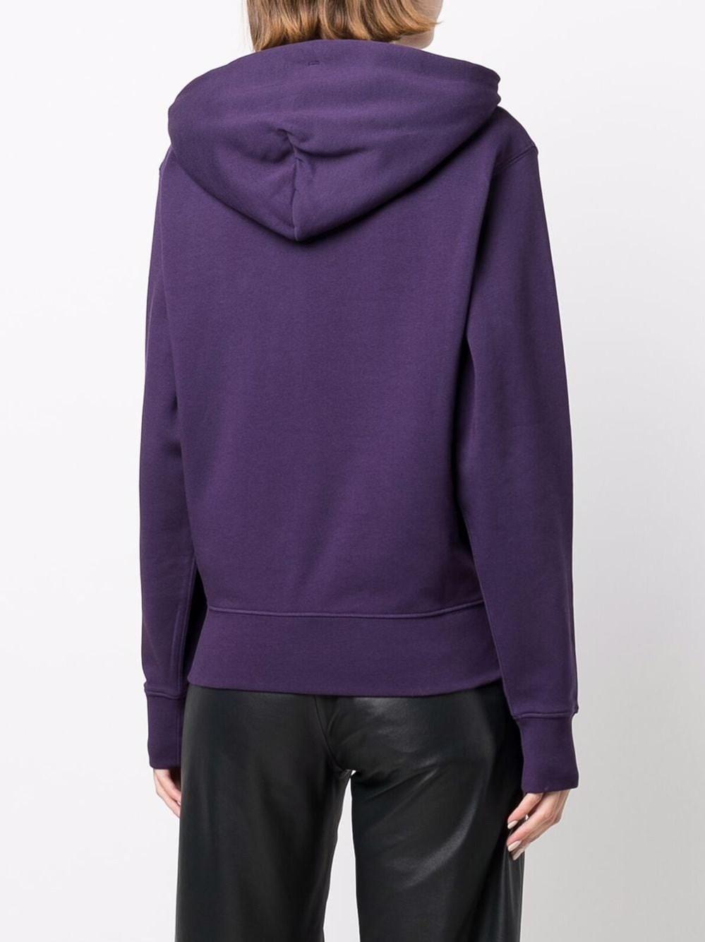 KENZO Embroidered Tiger Motif Hoodie in Purple Lyst