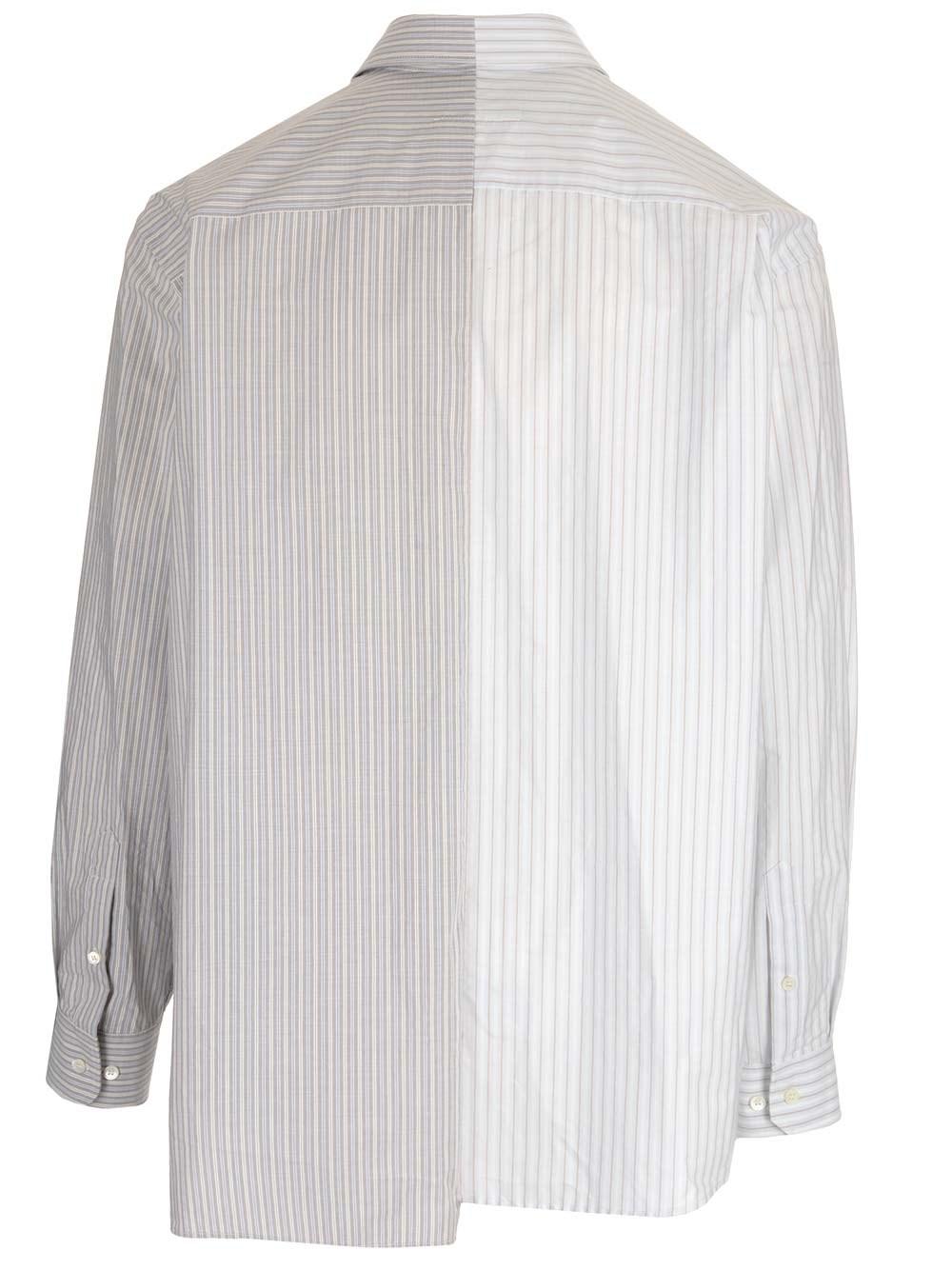 MM6 by Maison Martin Margiela Spliced Shirt in White for Men | Lyst