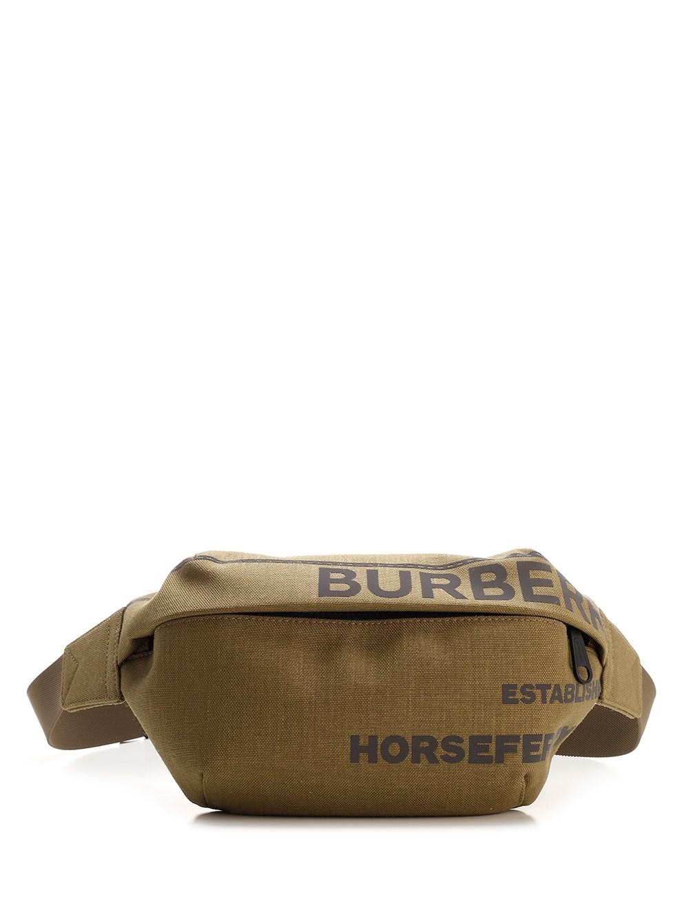 Burberry Green sonny Waist Bag in Natural for Men