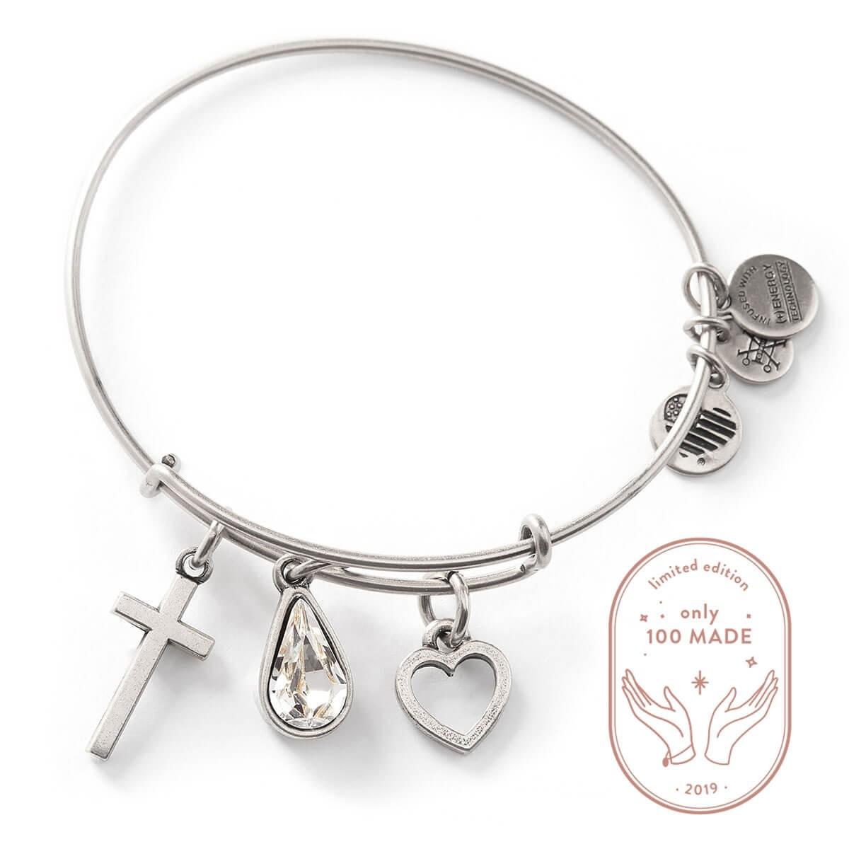 Lyst - ALEX AND ANI Heavenly Divine Trios Charm Bangle 100 Made in Metallic