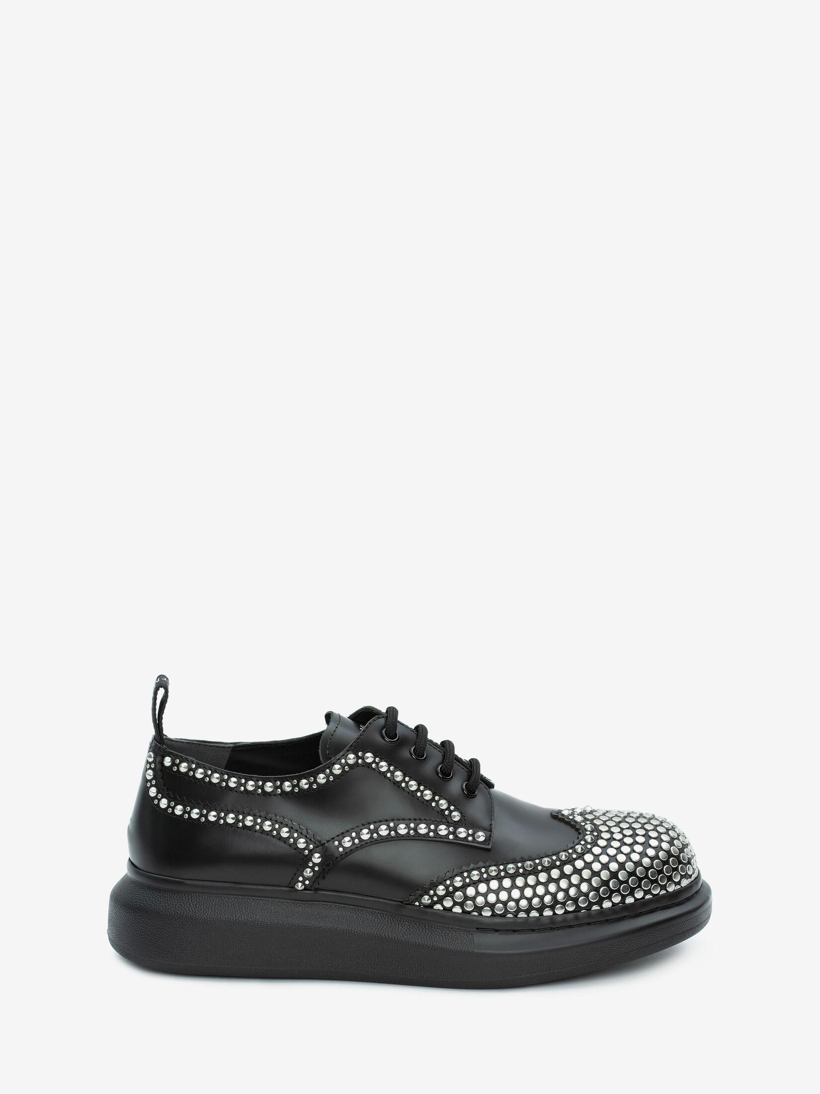 Alexander McQueen Leather Black Hybrid Lace-up for Men - Lyst