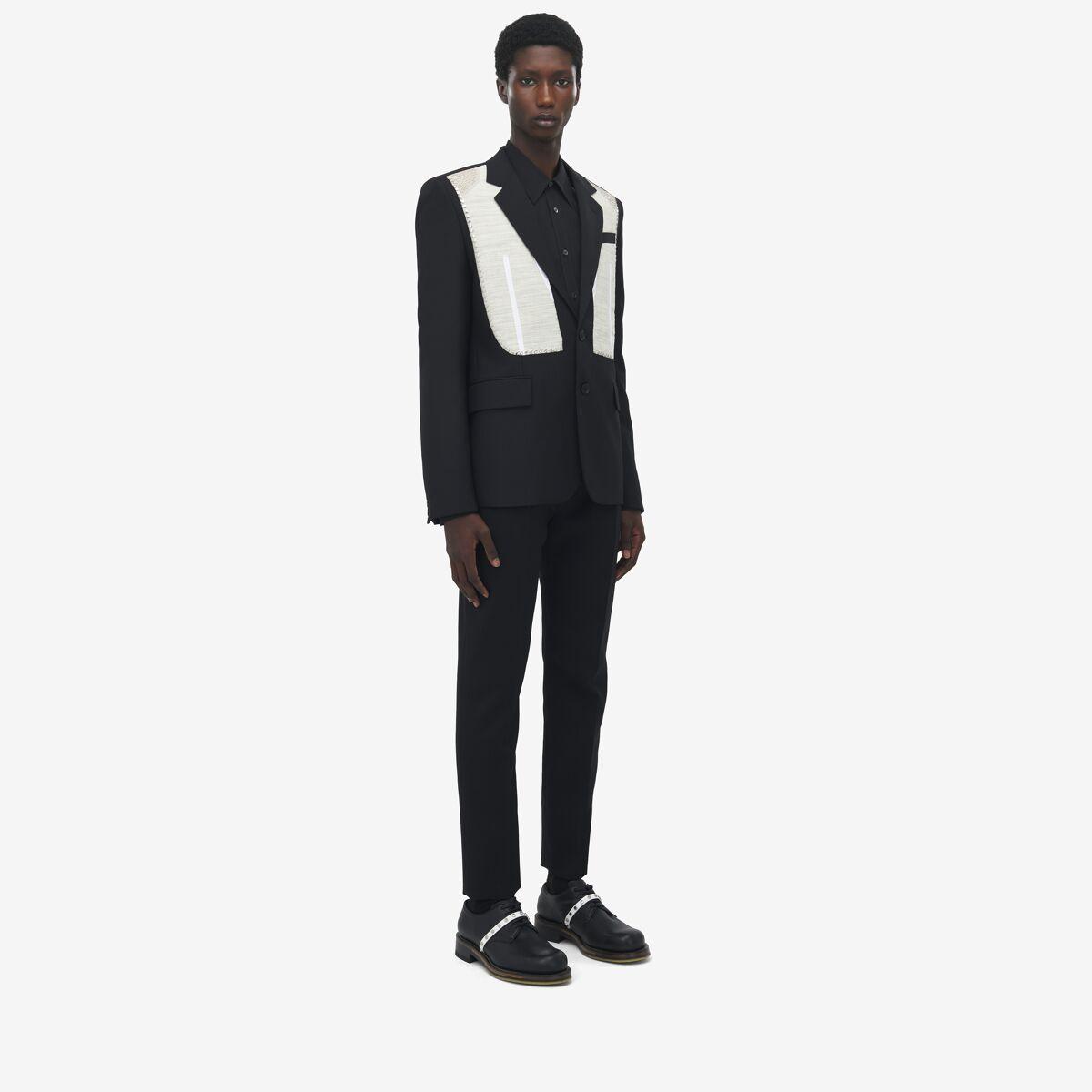 【Alexander Mcqueen】シングルブレスト デニム ブレザー シングルブレスト デニムジャケット | ホワイト | McQueen JP
