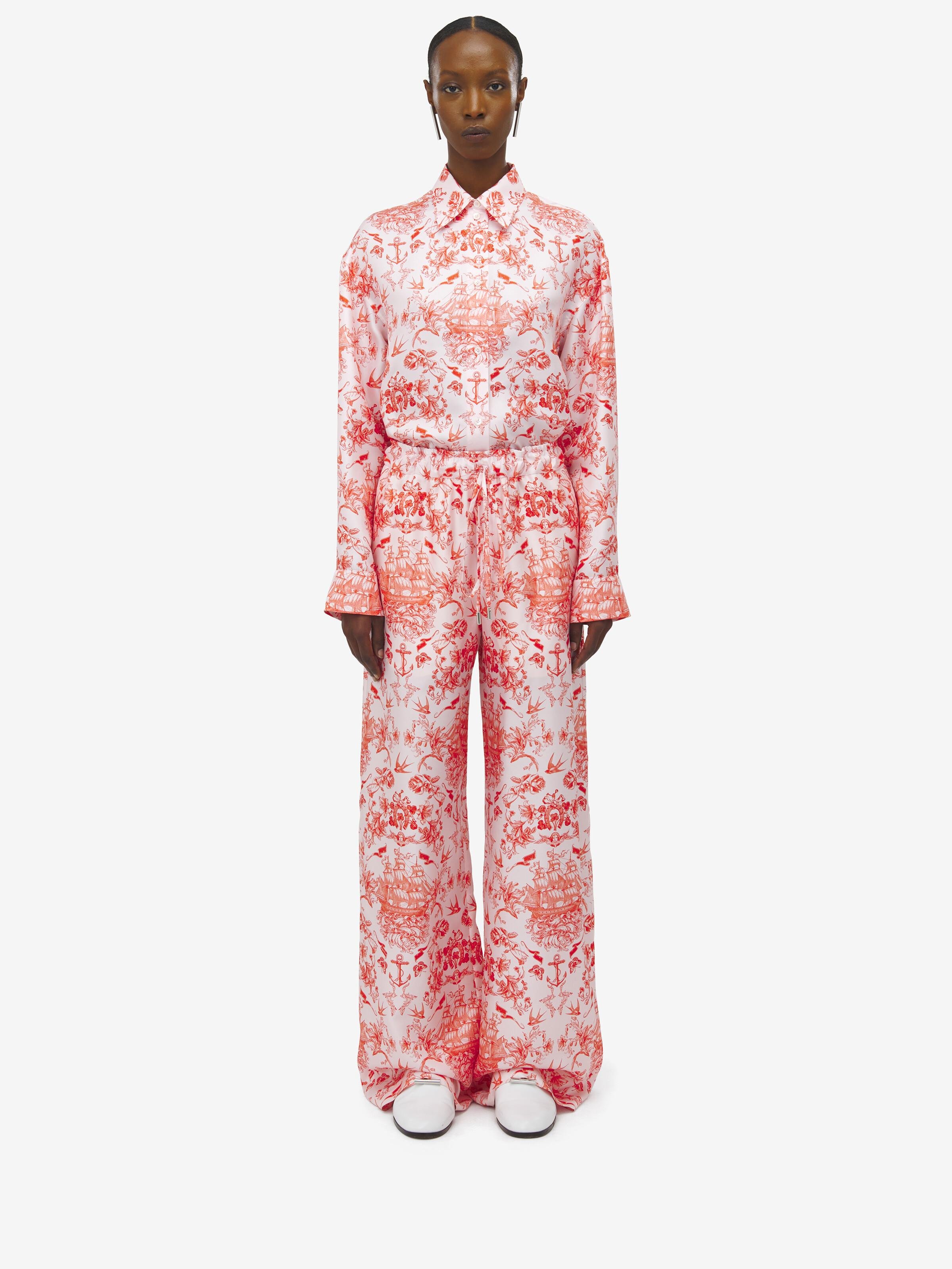 パンツ Alexander Mcqueen Floral Print Pajama Pants Alexander McQueen Womens Floral Print Pajama Pants – Bluefly