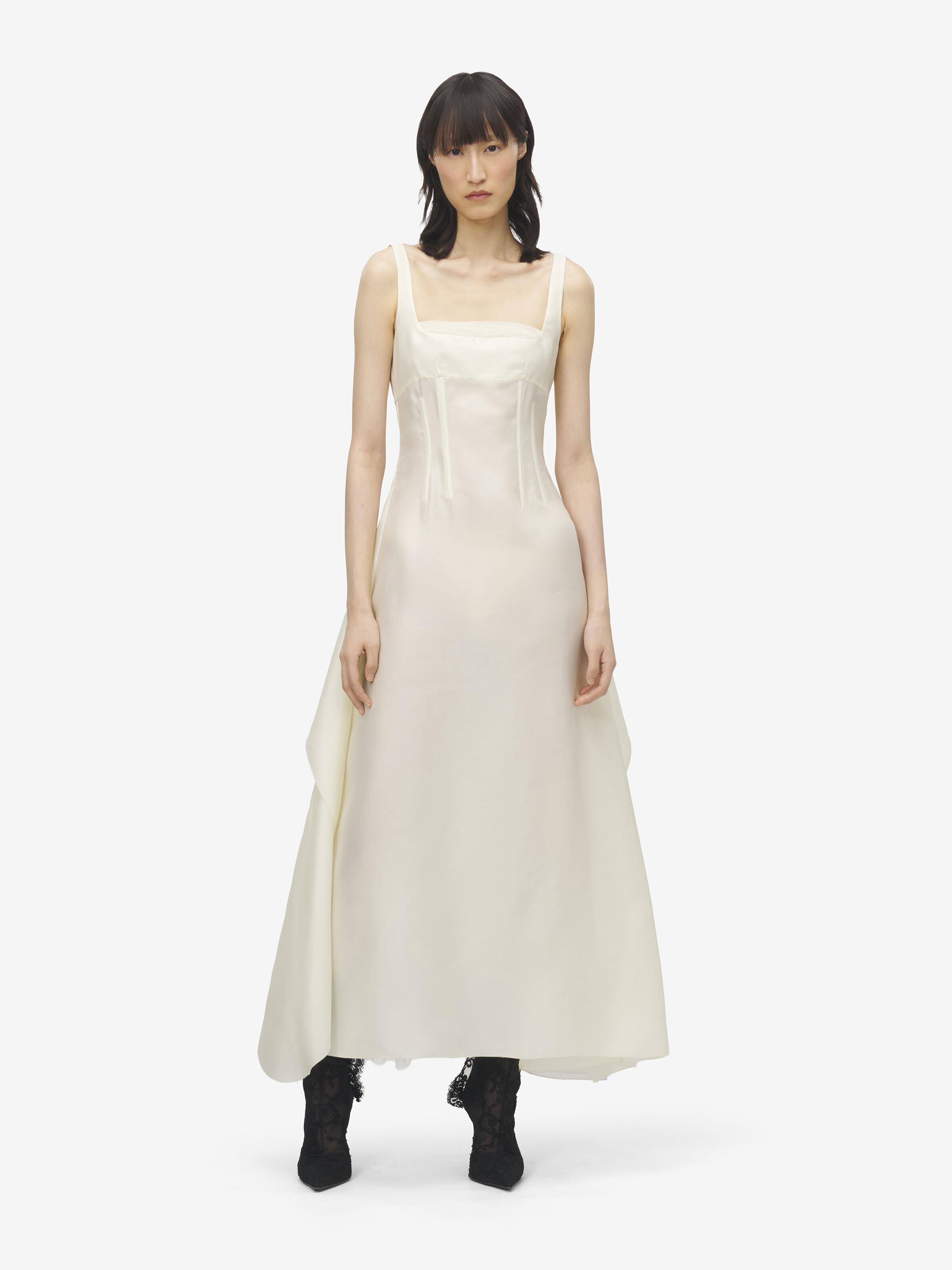 alexander mcqueen bridesmaid dresses Sleeveless Midi Day Dress