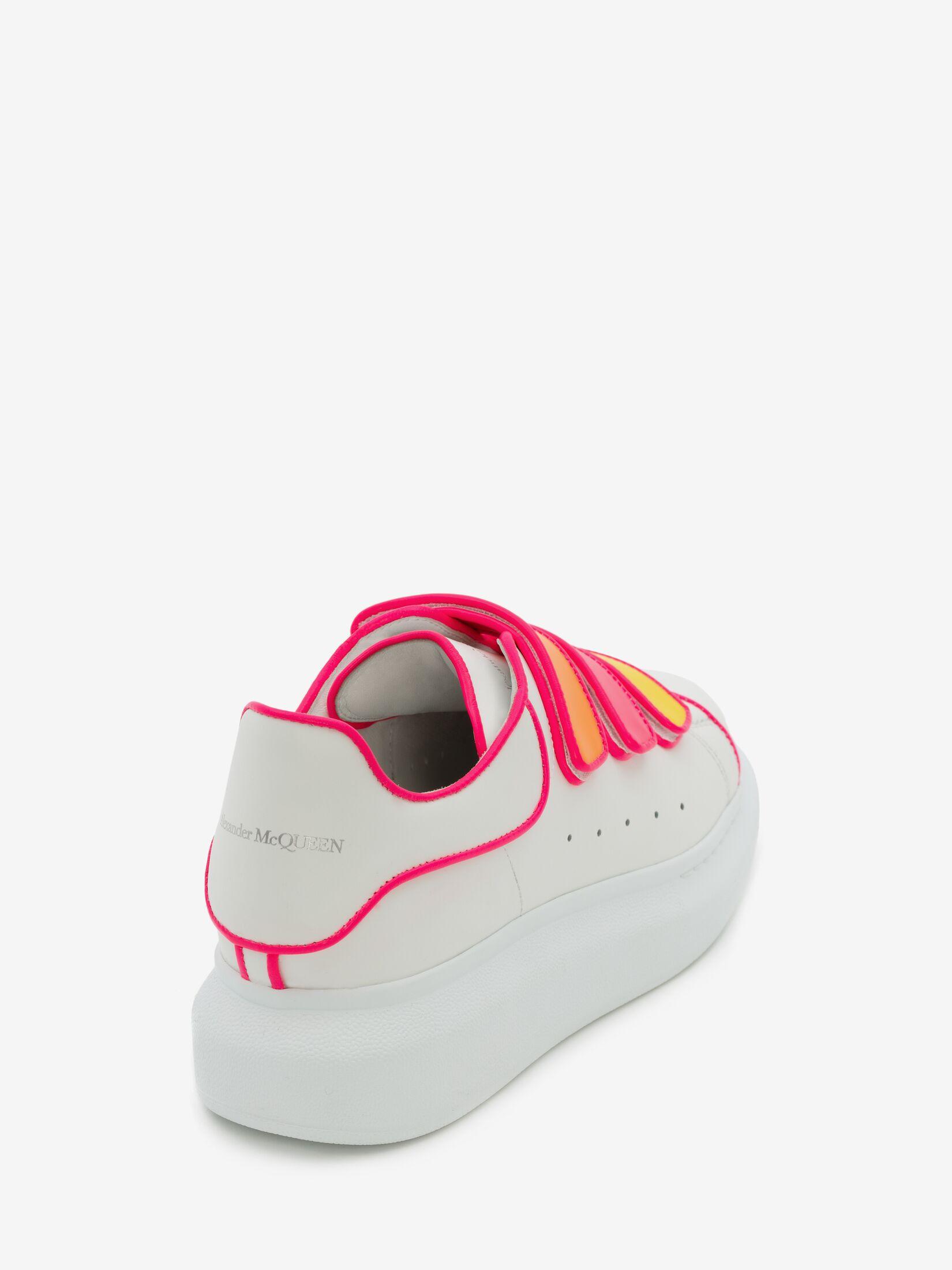 Alexander McQueen Pink Oversized Triple Strap Sneaker | Lyst